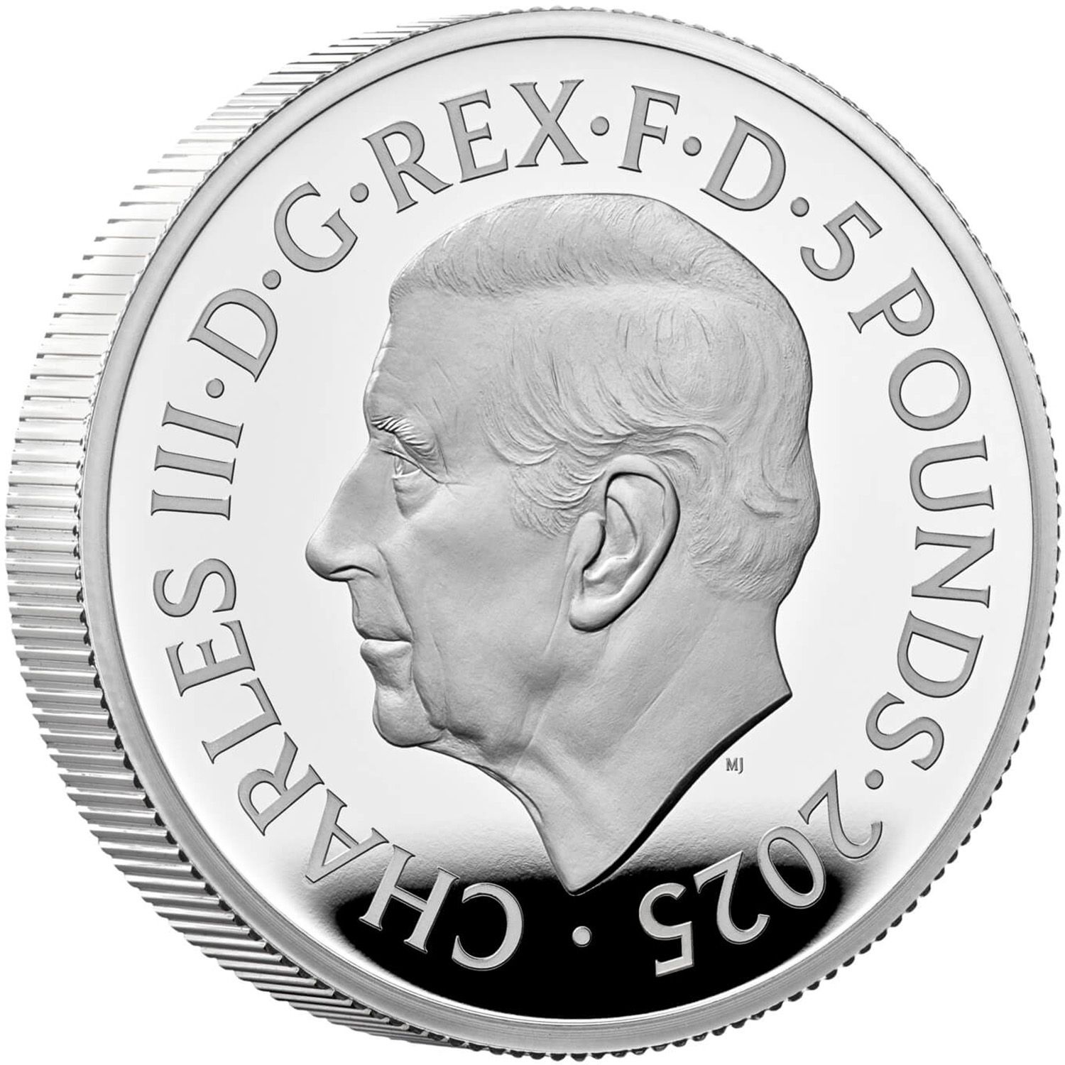 5 Pounds - Charles III Waterloo Medal - Victory; Silver Proof obverse