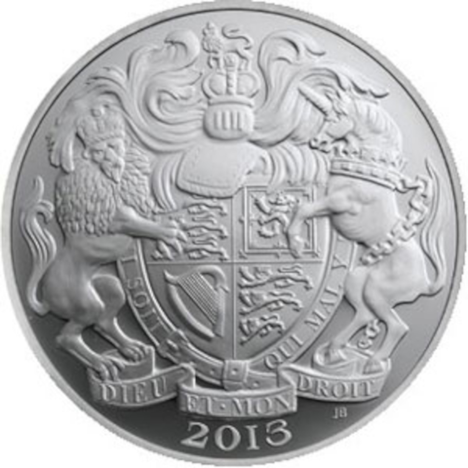 5 Pounds - Elizabeth II 1st portrait; Coronation Jubilee, Silver Proof