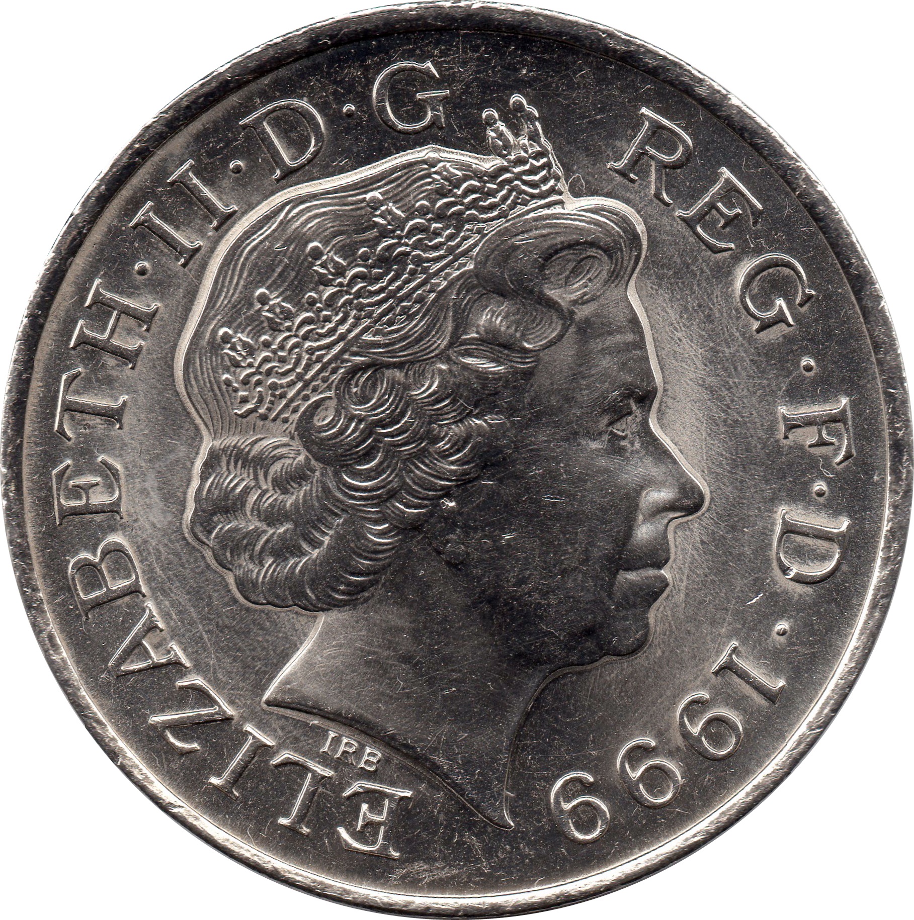 5 Pounds - Elizabeth II 4th portrait; Millennium obverse