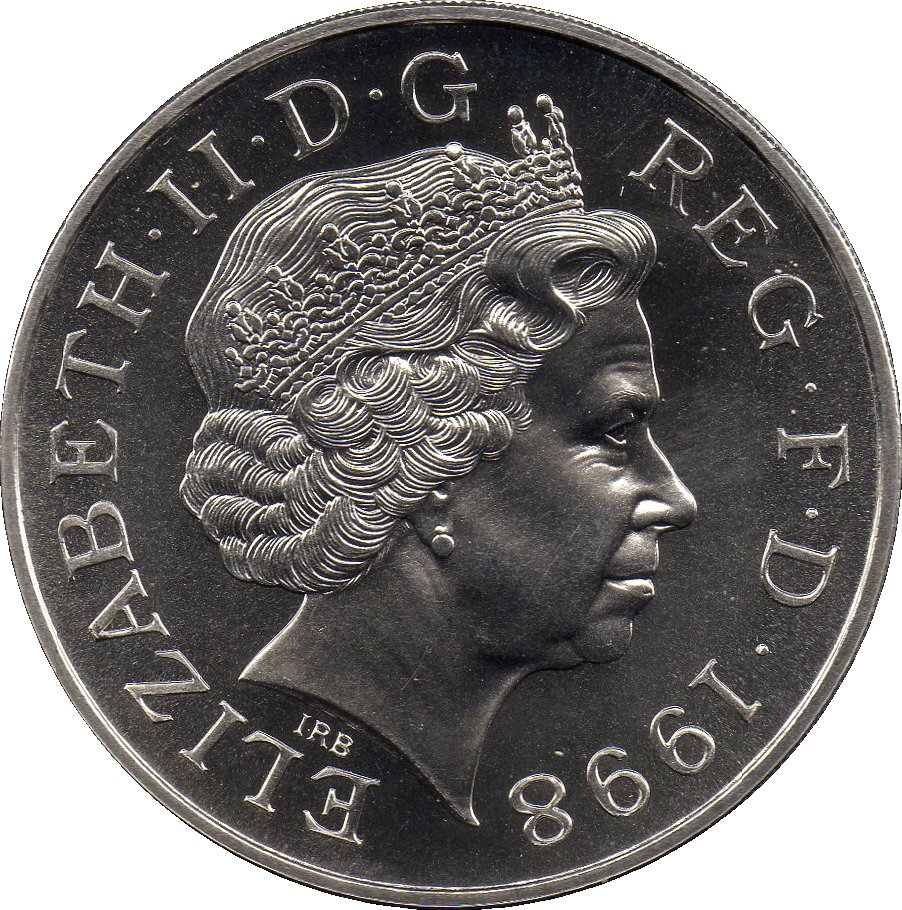 5 Pounds - Elizabeth II 4th portrait; Prince Charles' 50th Birthday obverse