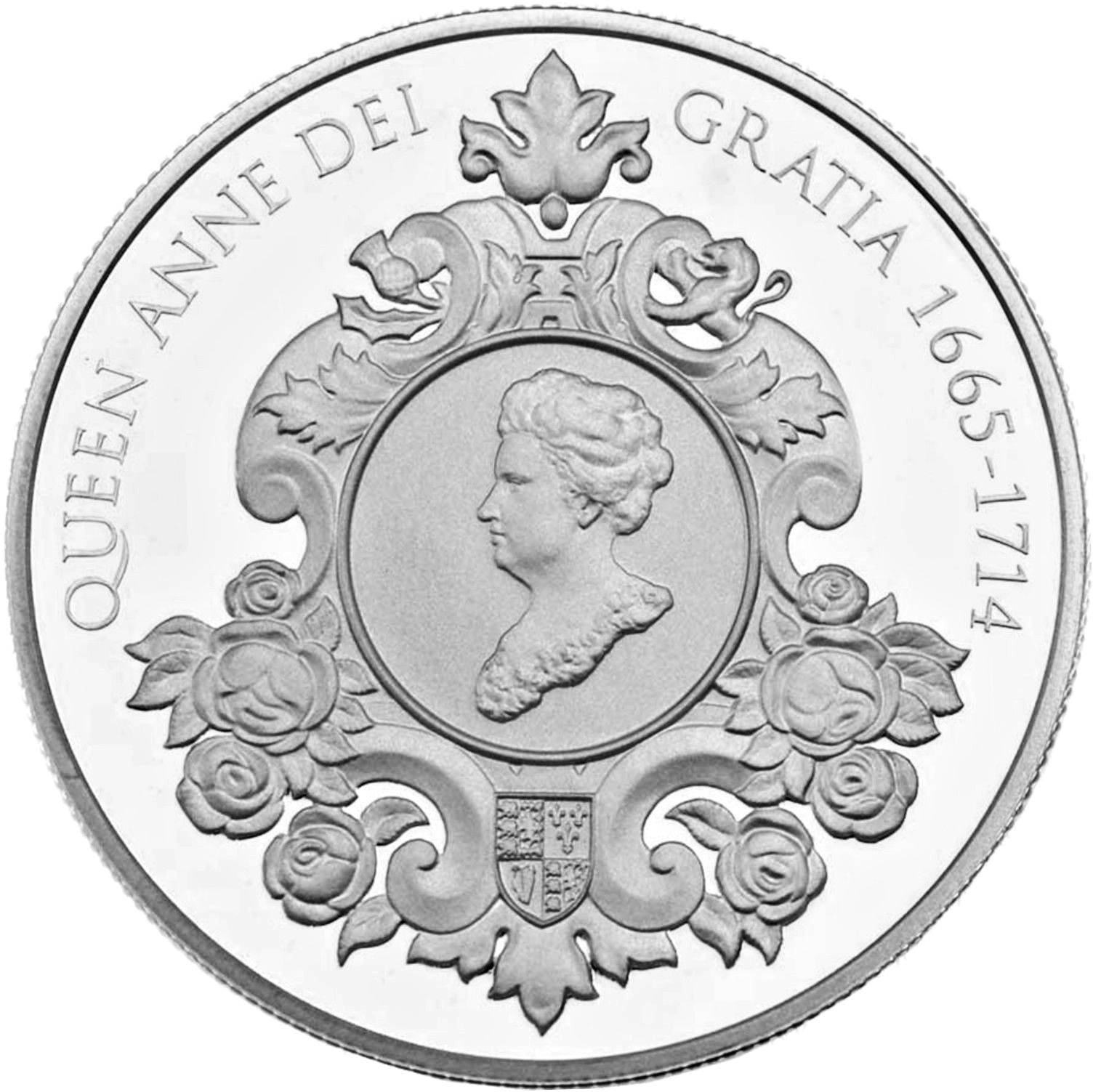 5 Pounds - Elizabeth II 4th portrait; Queen Anne