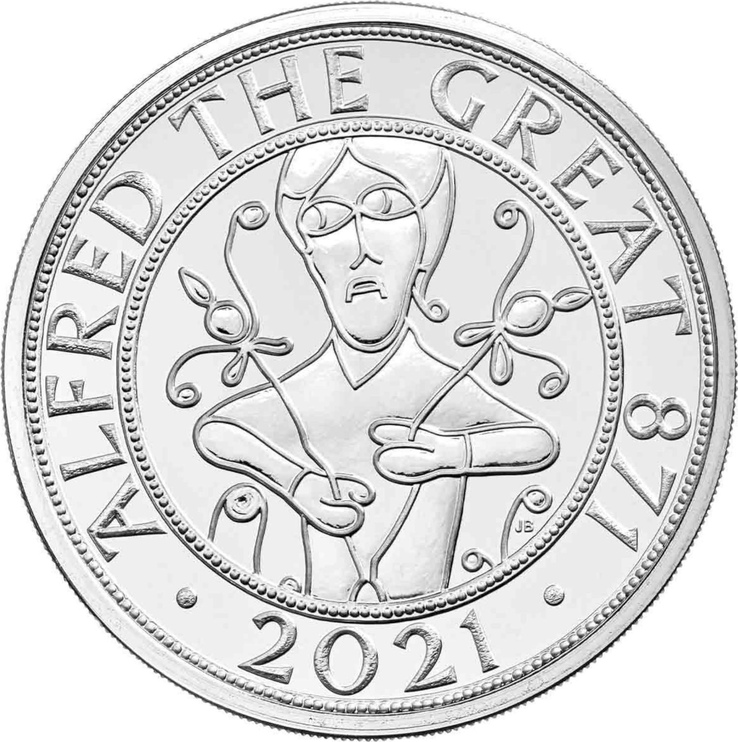 5 Pounds - Elizabeth II 5th portrait; Alfred The Great reverse