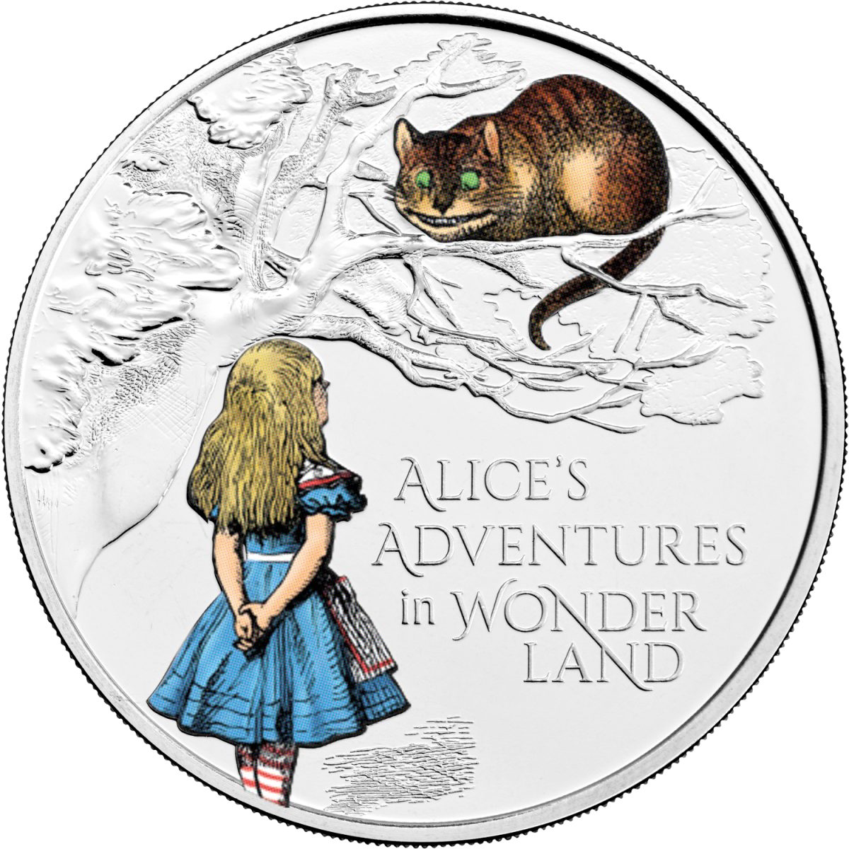 5 Pounds - Elizabeth II 5th portrait; Alice's Adventures in Wonderland Colour reverse