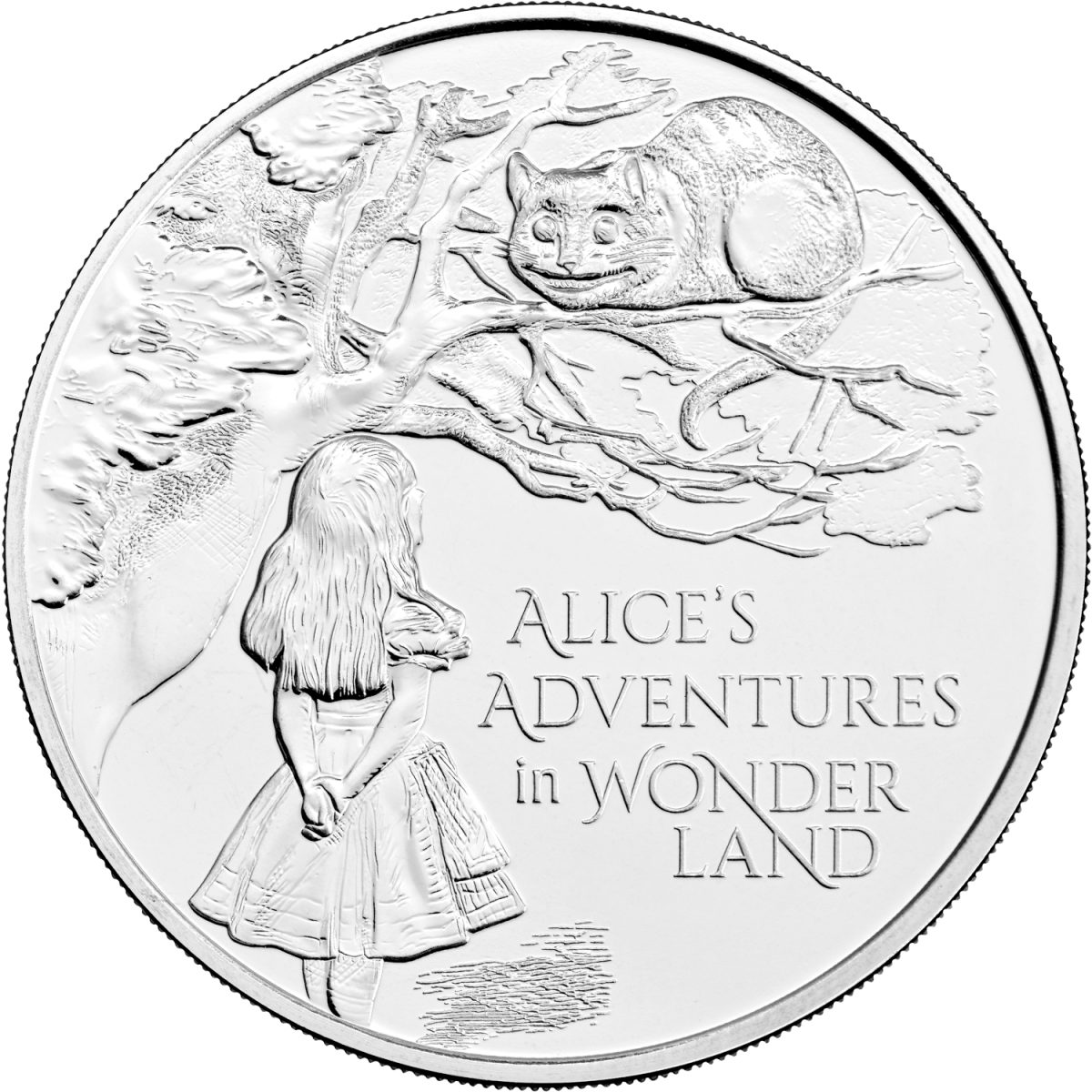 5 Pounds - Elizabeth II 5th portrait; Alice's Adventures in Wonderland reverse