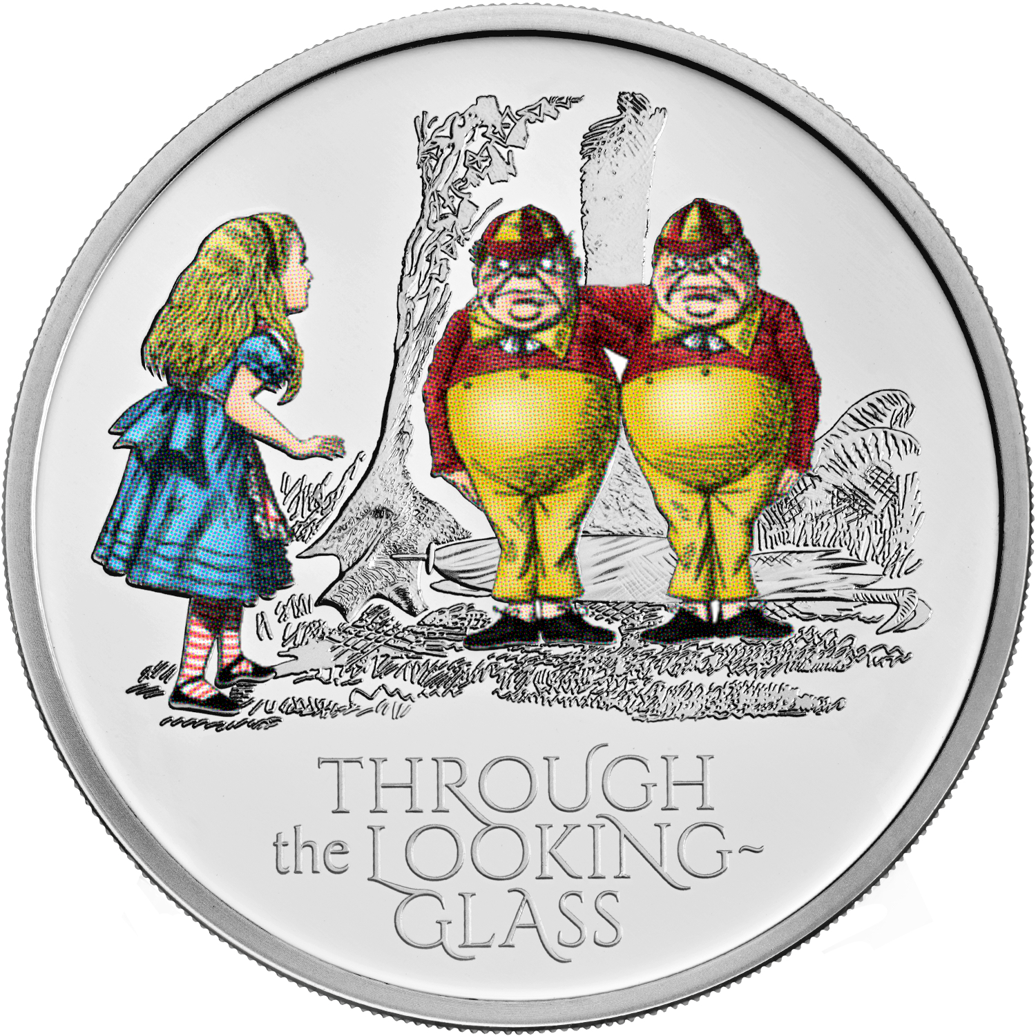 5 Pounds - Elizabeth II 5th portrait; Alice Through the Looking Glass reverse