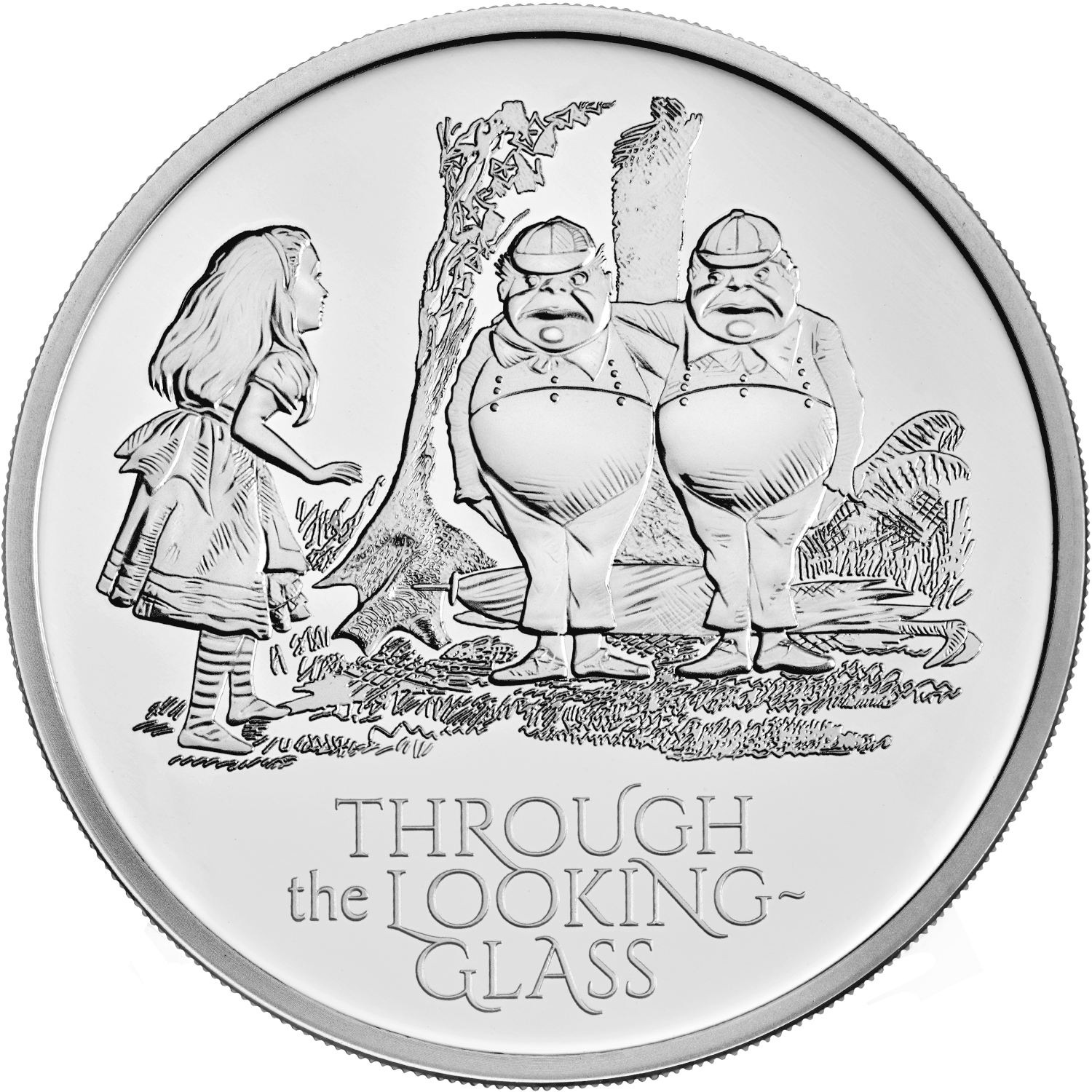 5 Pounds - Elizabeth II 5th portrait; Alice Through the Looking Glass reverse