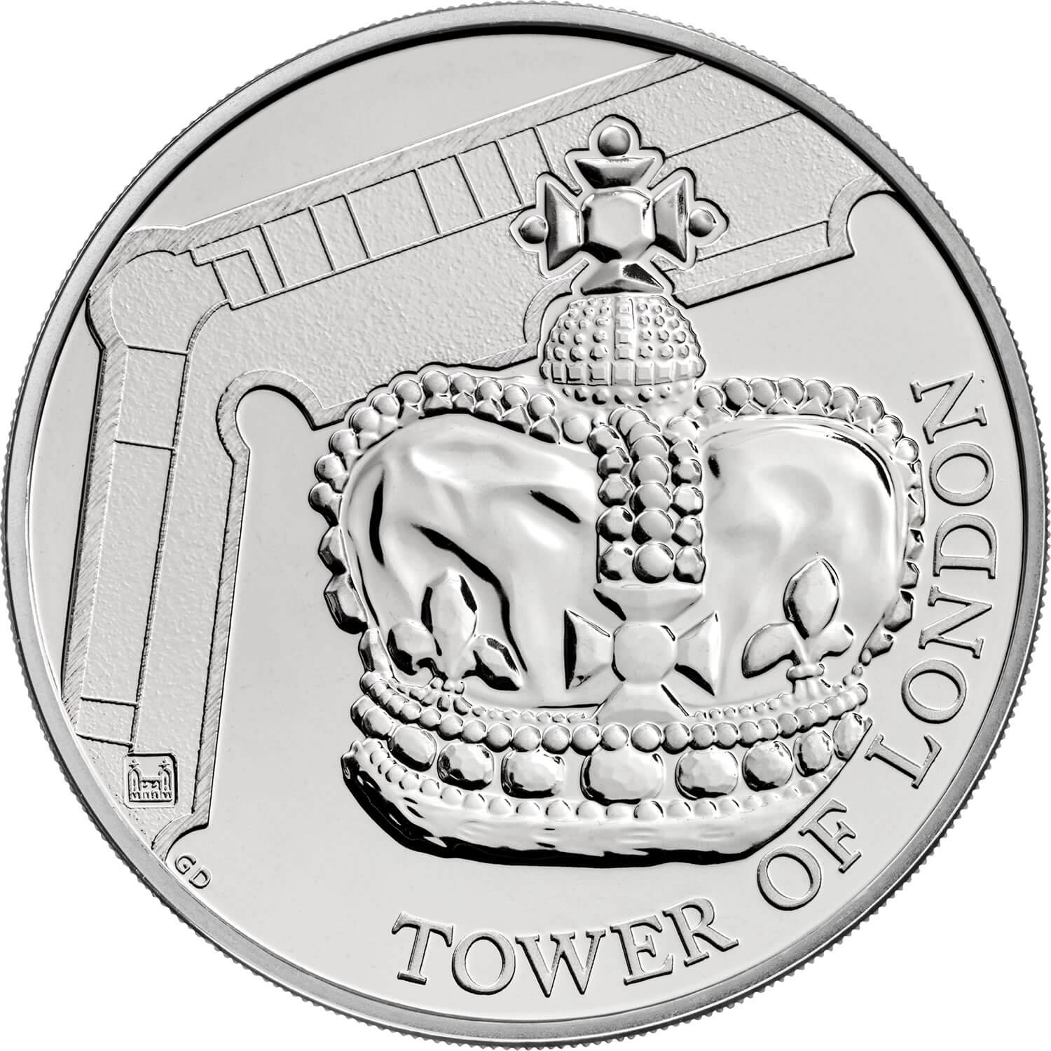 5 Pounds - Elizabeth II 5th portrait; Crown Jewels reverse