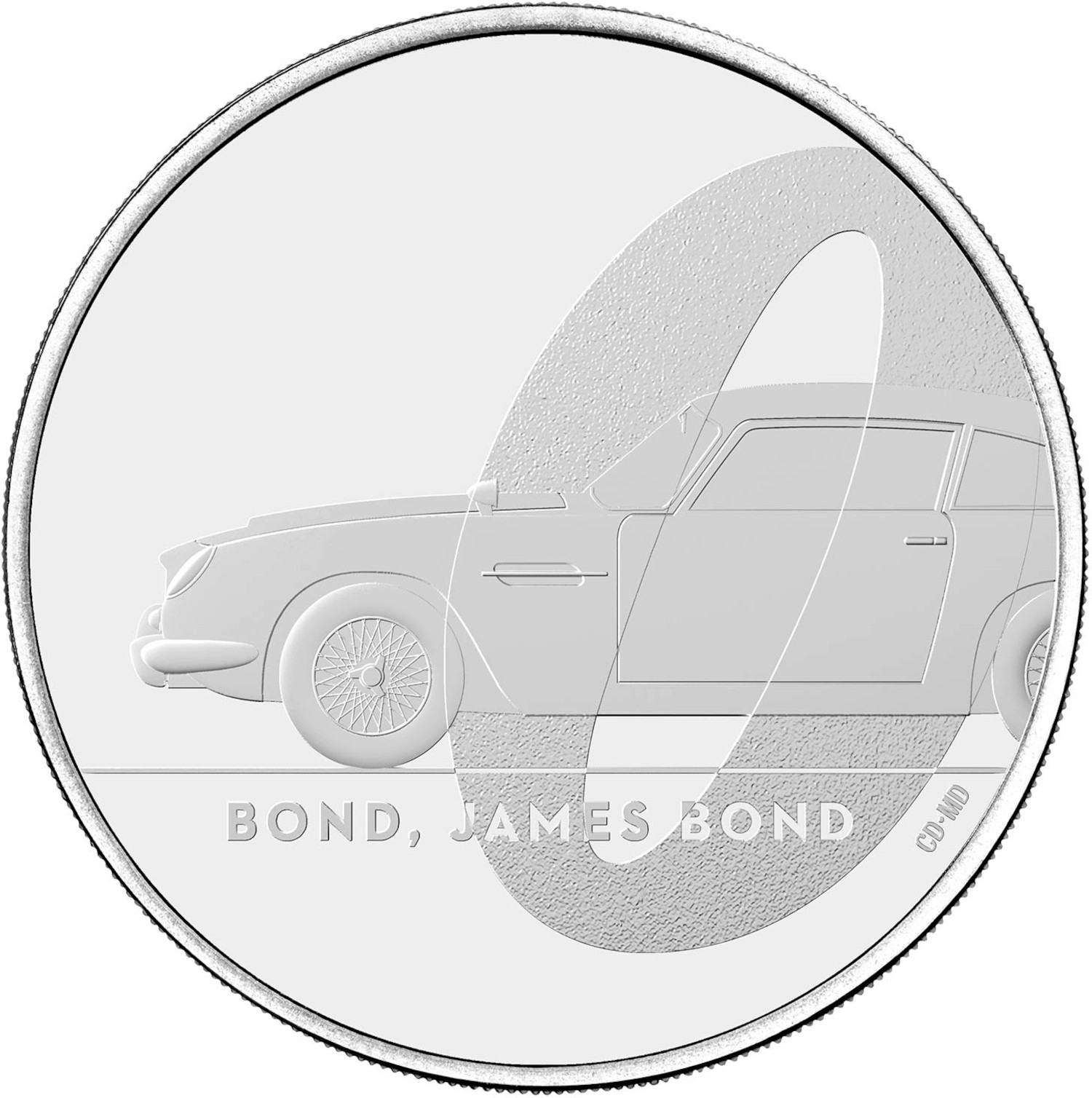 5 Pounds - Elizabeth II 5th portrait; James Bond - I reverse