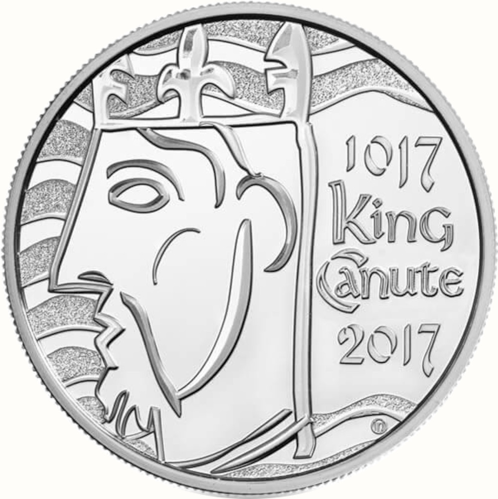 5 Pounds - Elizabeth II 5th portrait; King Canute