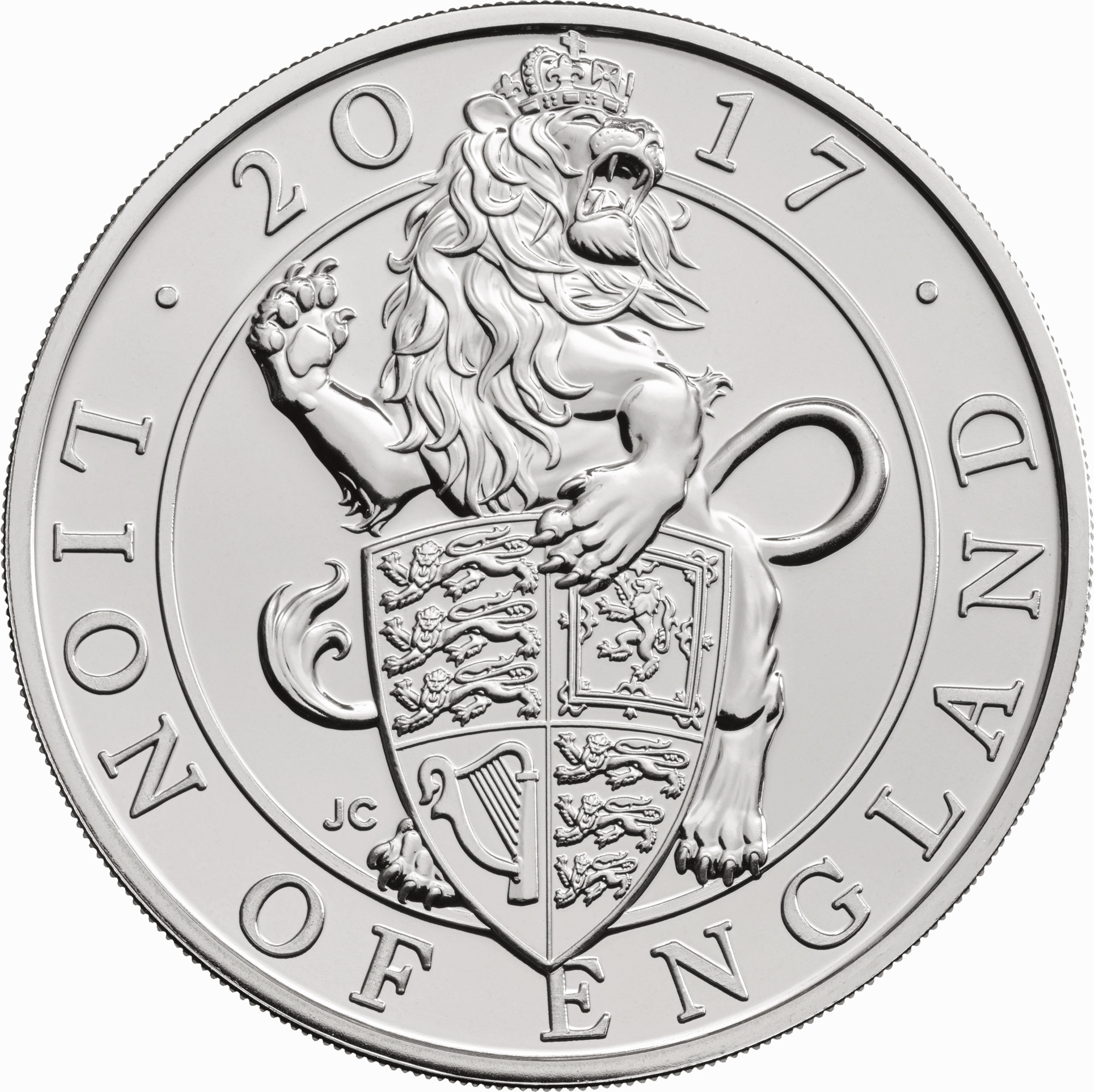 5 Pounds - Elizabeth II 5th Portrait; Lion of England