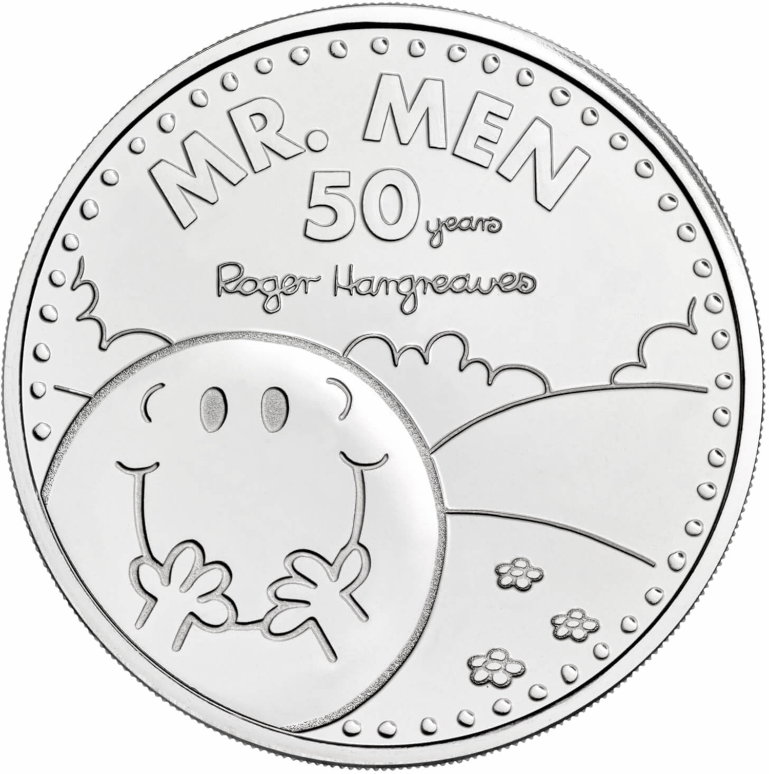 5 Pounds - Elizabeth II 5th portrait; Mr Happy reverse