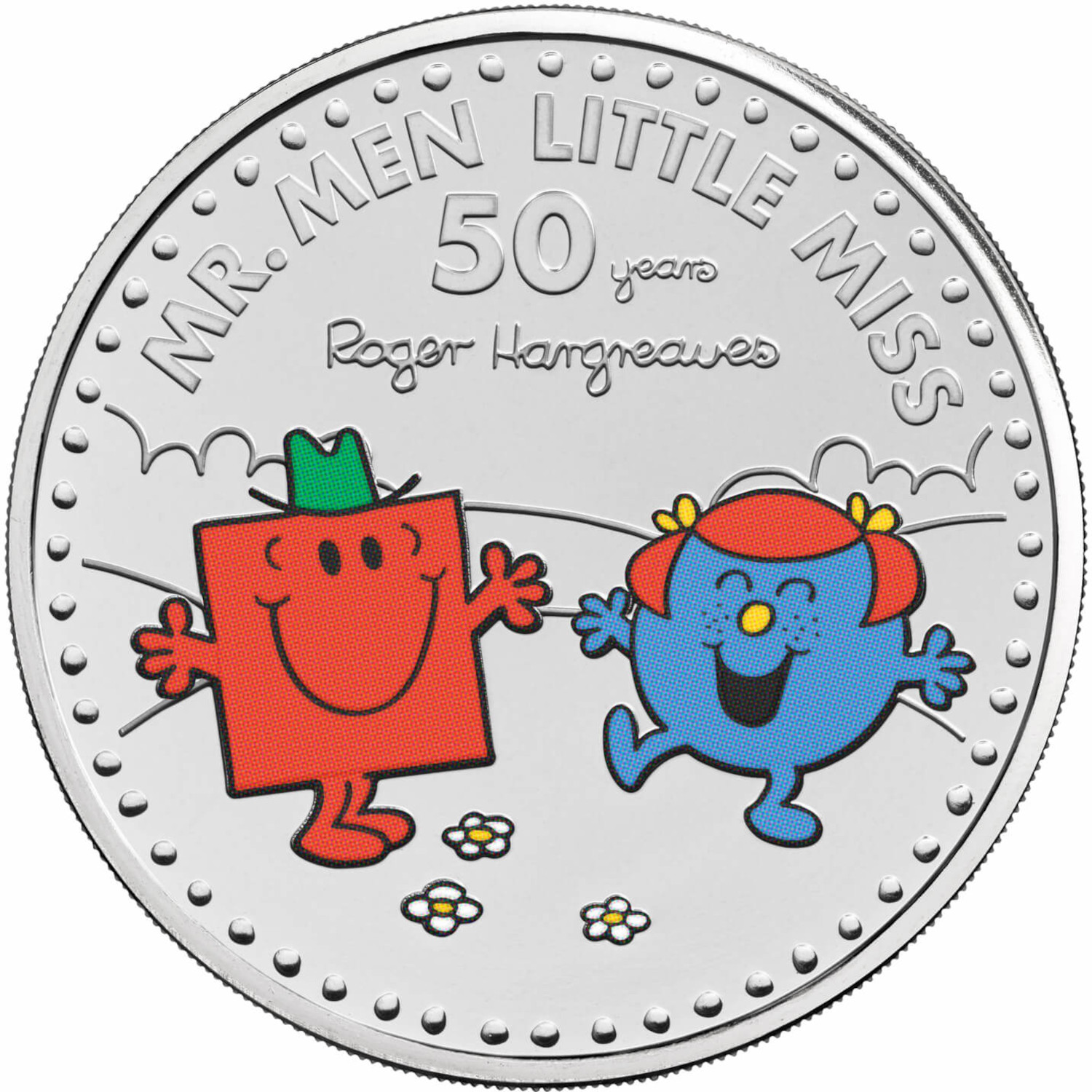 5 Pounds - Elizabeth II 5th portrait; Mr. Strong and Little Miss Giggles reverse