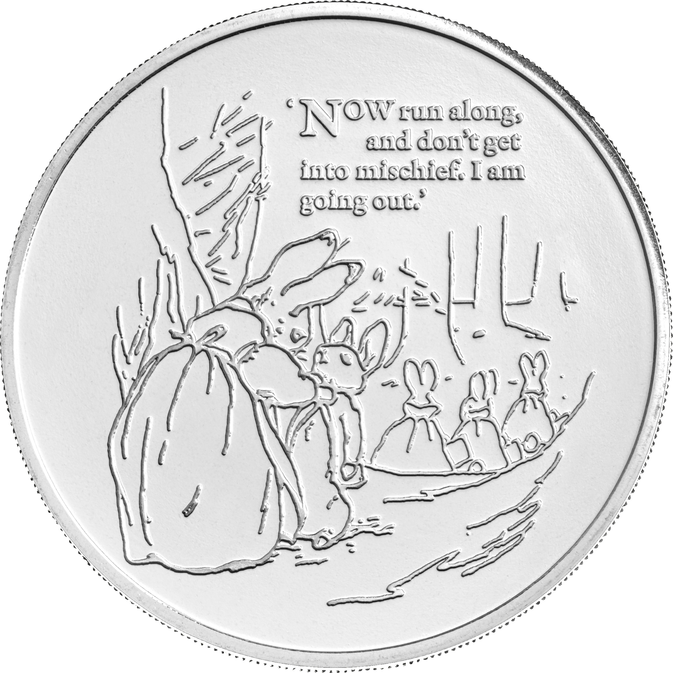 5 Pounds - Elizabeth II 5th portrait; Peter Rabbit reverse