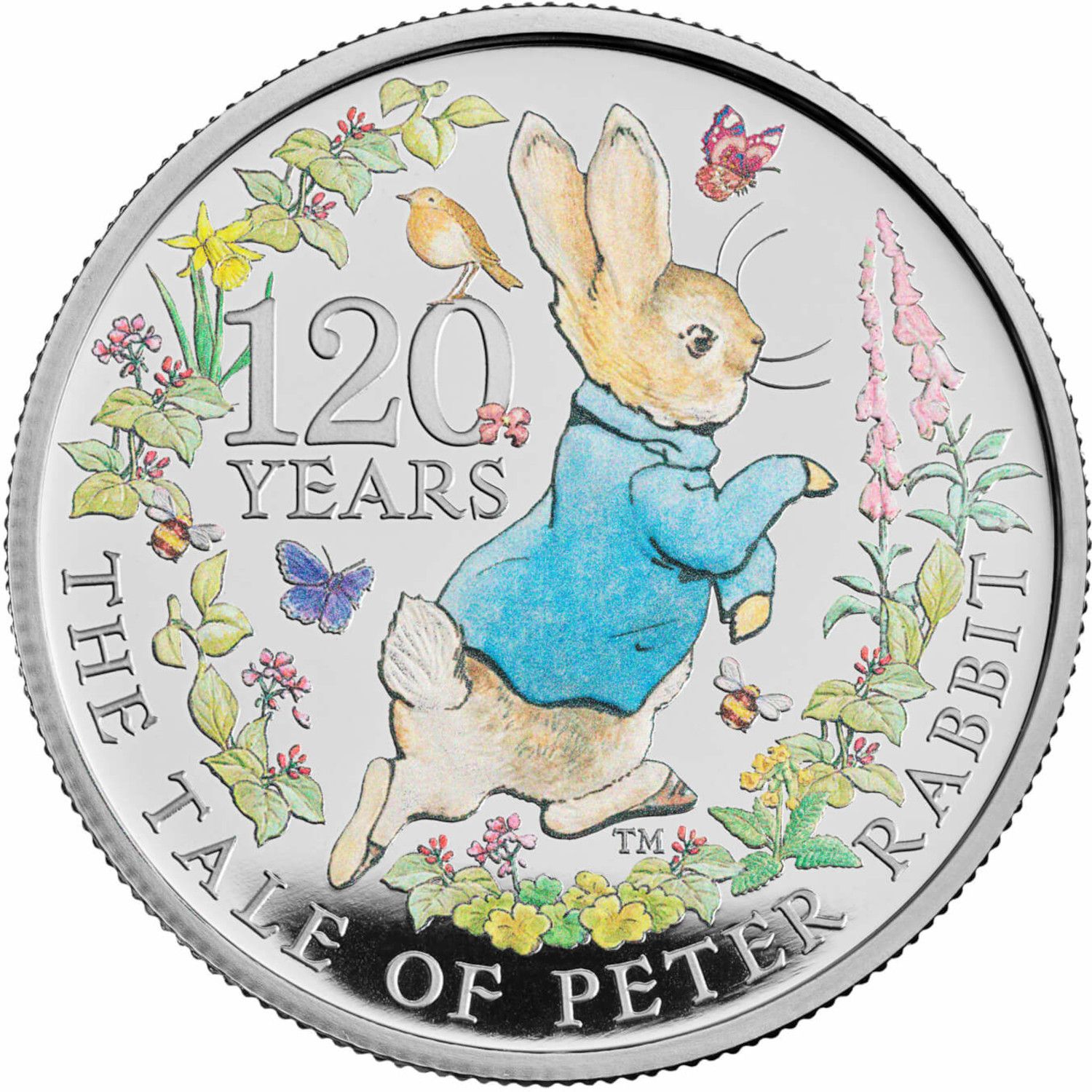 5 Pounds - Elizabeth II 5th portrait; Peter Rabbit reverse