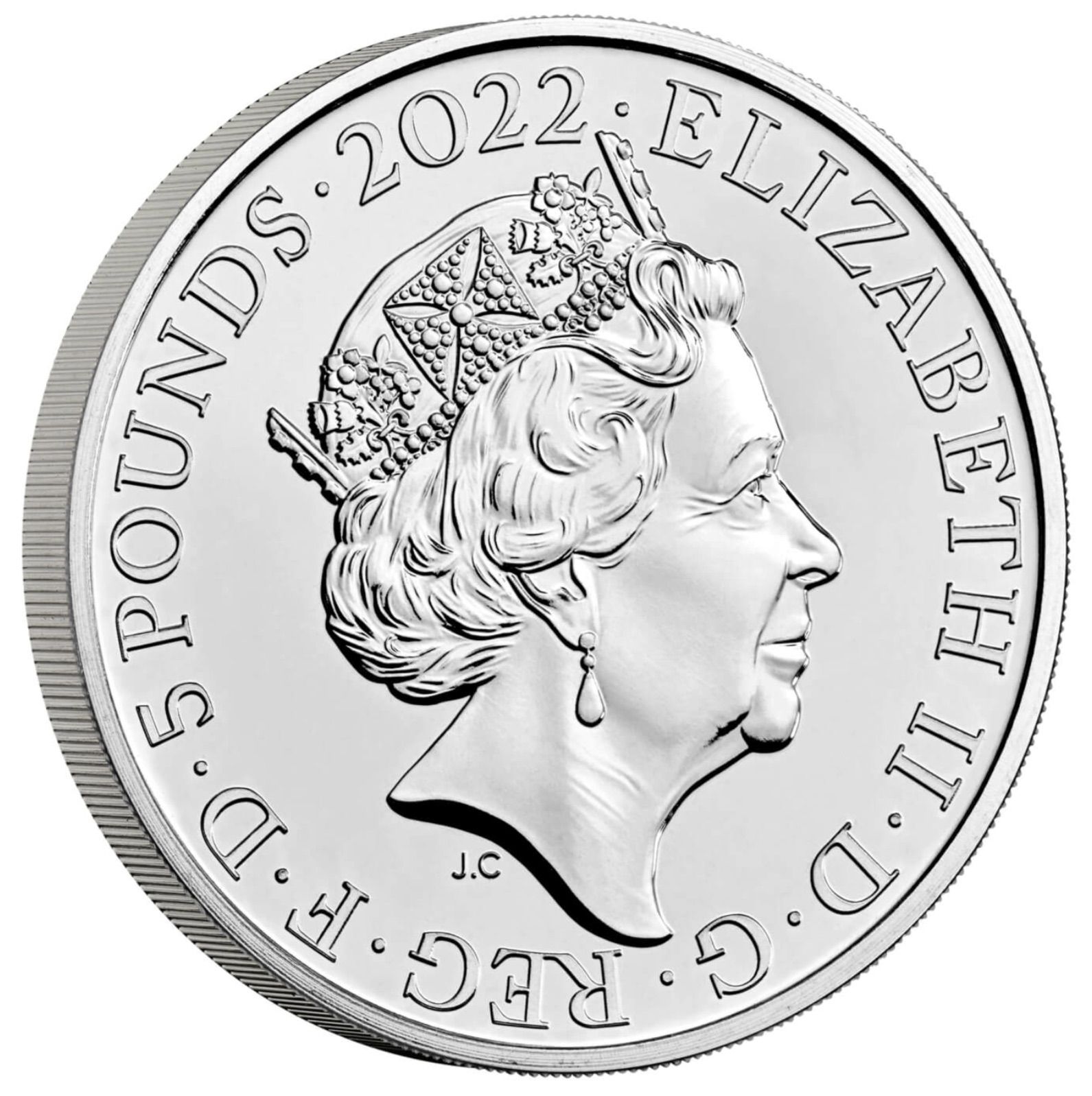 5 Pounds - Elizabeth II 5th portrait; Prince William's Birthday obverse
