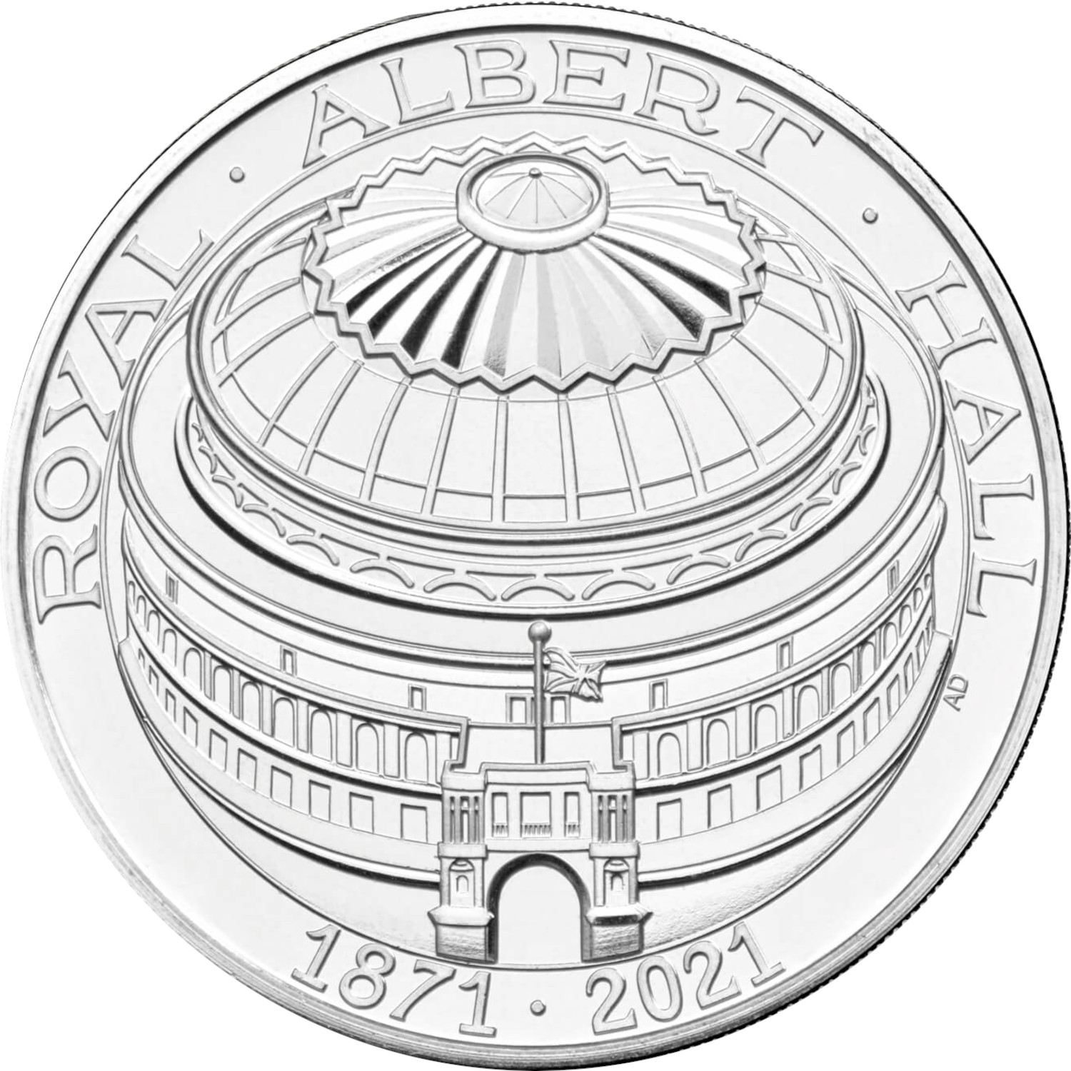 5 Pounds - Elizabeth II 5th portrait; Royal Albert Hall reverse