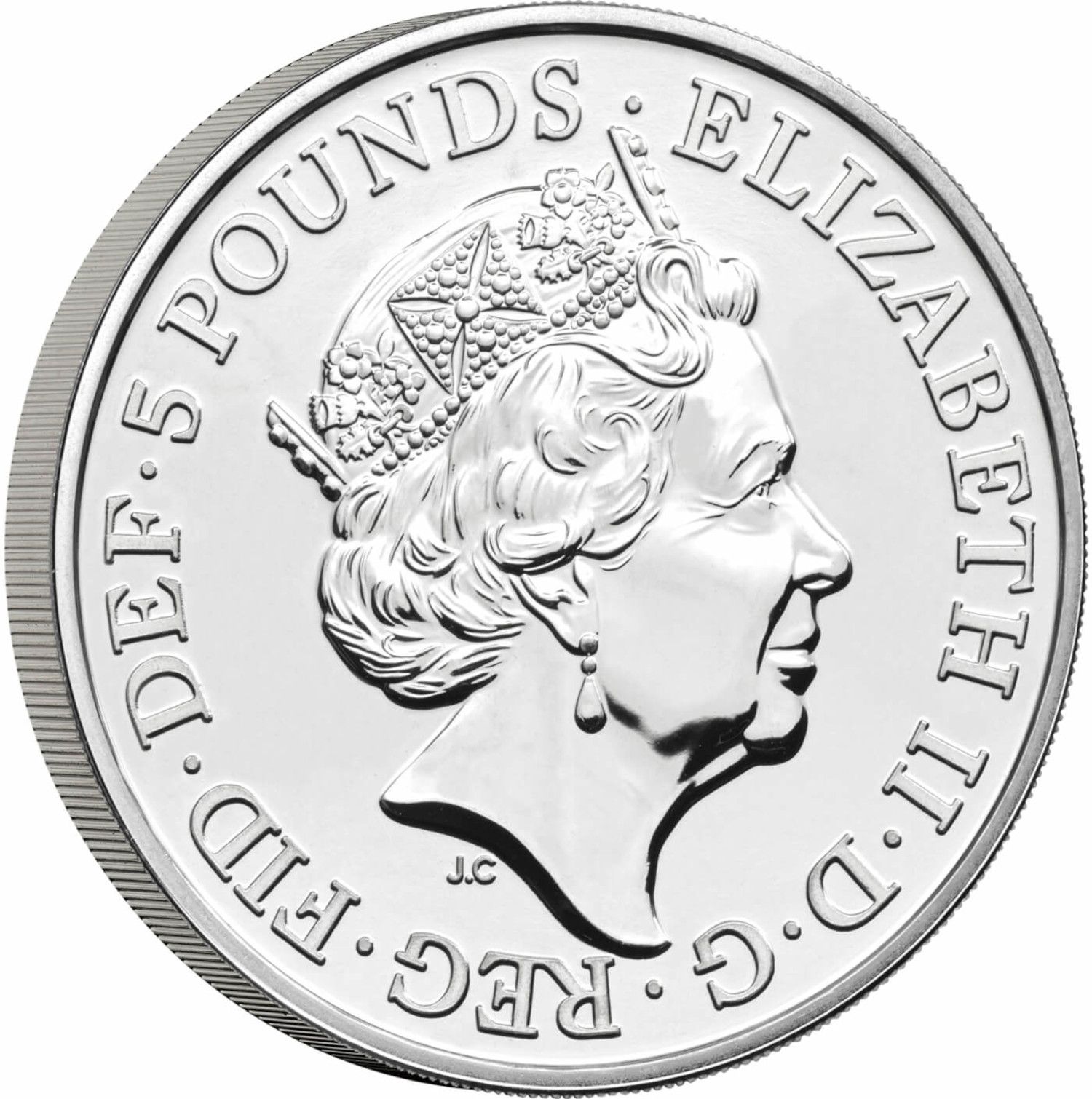 5 Pounds - Elizabeth II 5th portrait; Seymour Panther obverse
