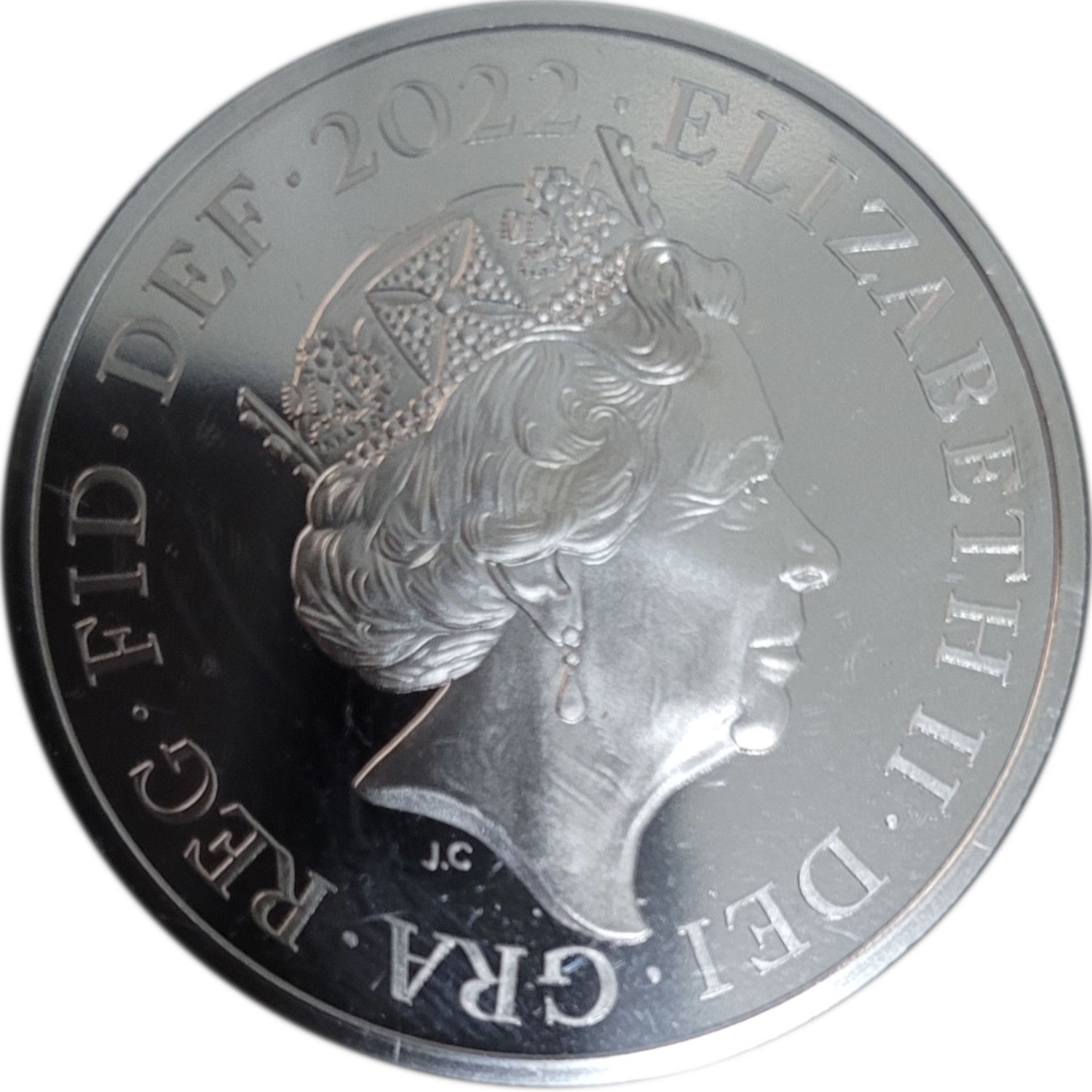 5 Pounds - Elizabeth II 5th portrait; The Four Nations obverse