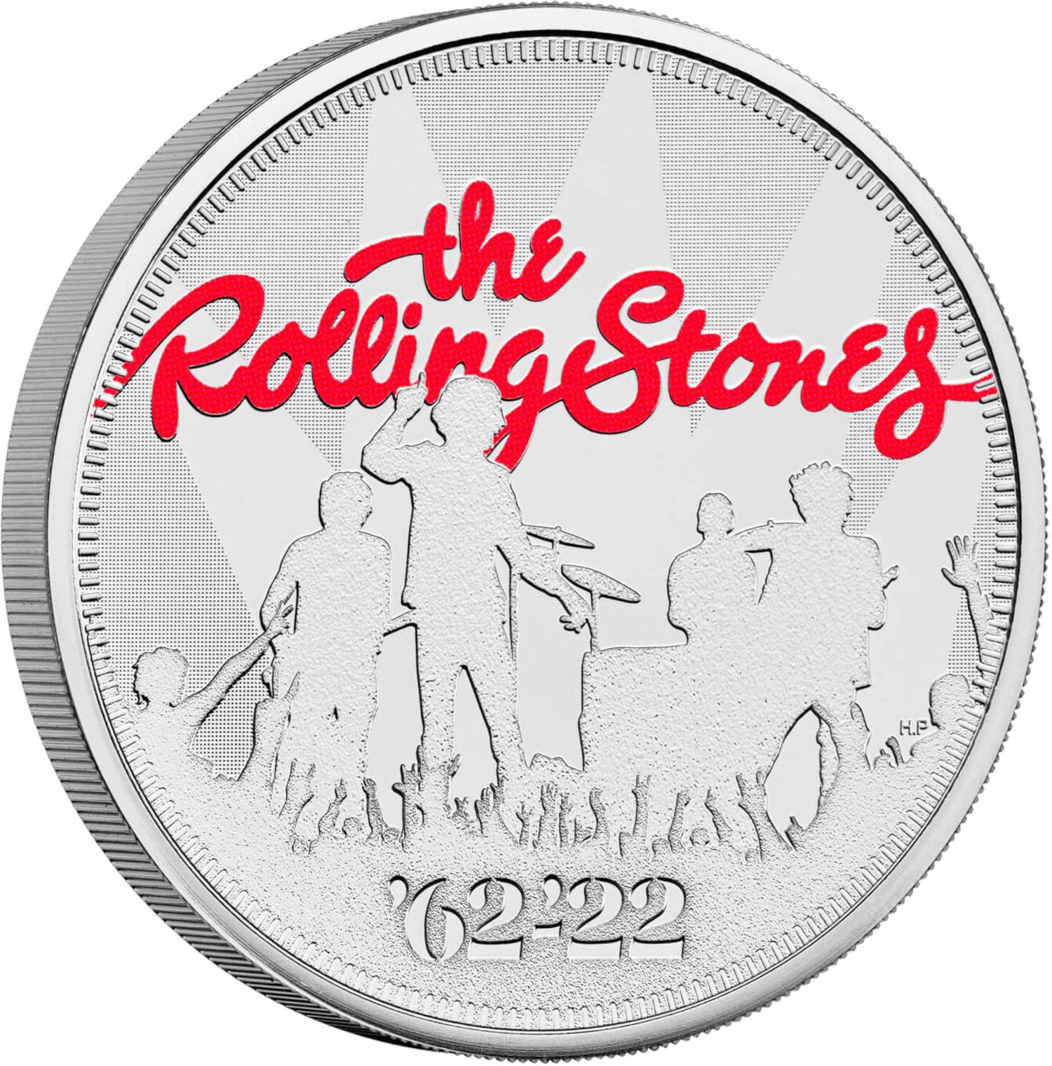 5 Pounds - Elizabeth II 5th portrait; The Rolling Stones reverse