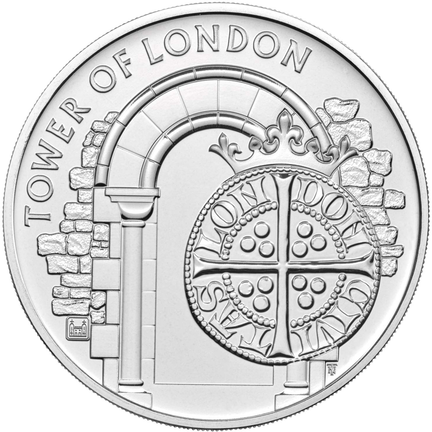 5 Pounds - Elizabeth II 5th portrait; The Royal Mint reverse