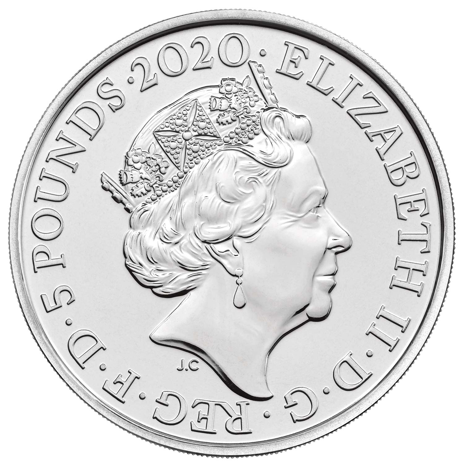 5 Pounds - Elizabeth II 5th portrait; William Wordsworth obverse
