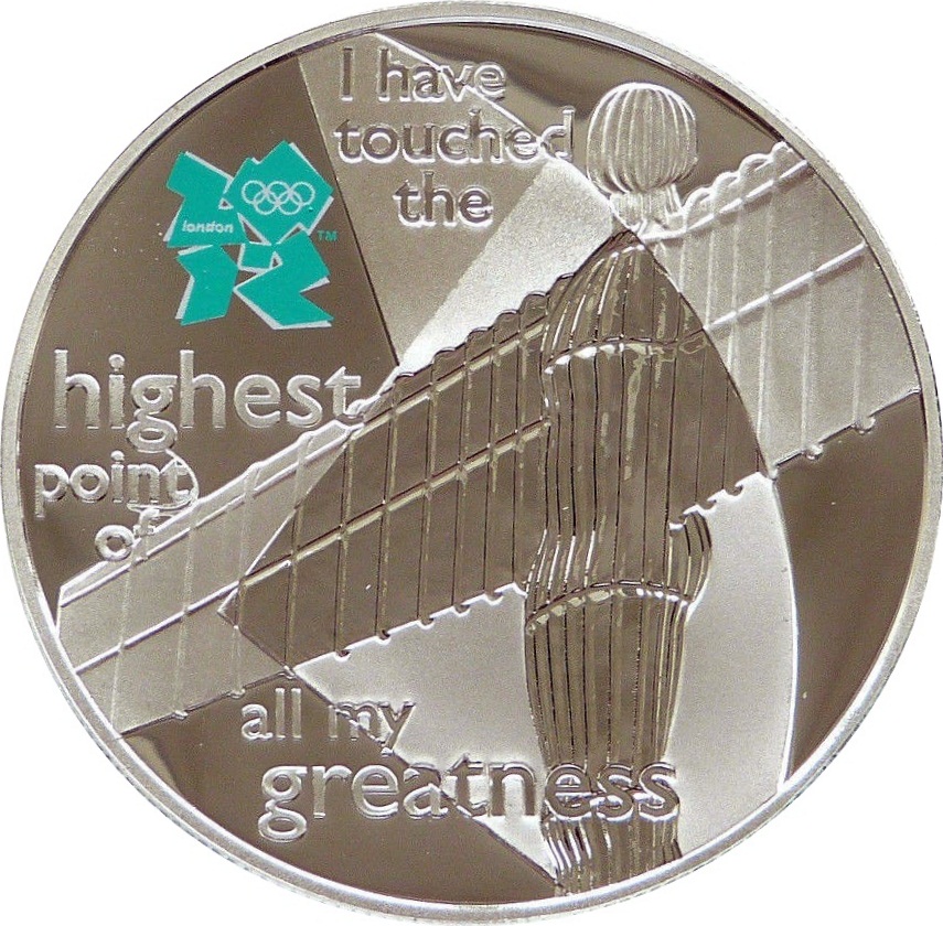 5 Pounds - Elizabeth II Angel of the North; Silver Proof