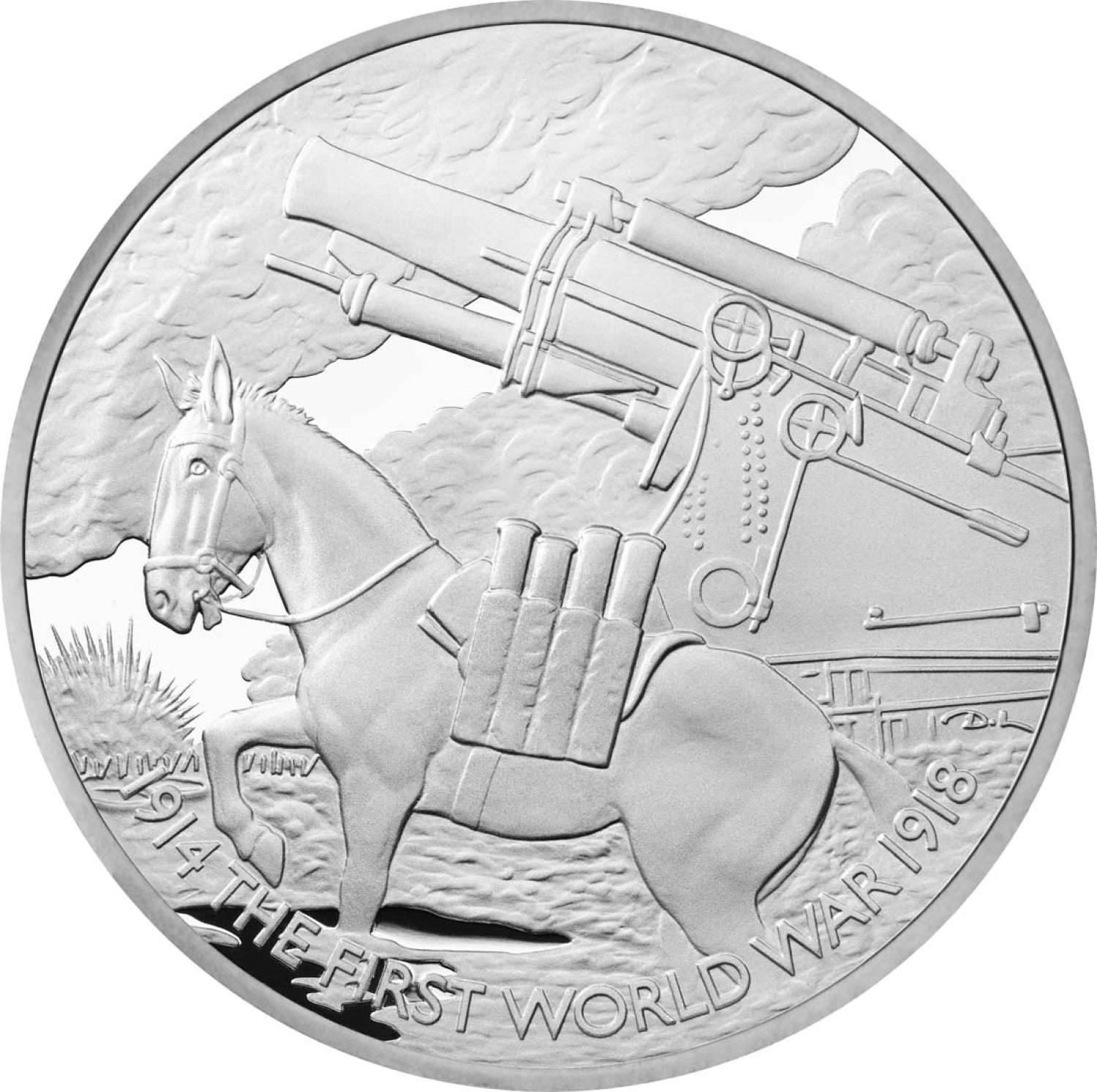 5 Pounds - Elizabeth II Animals at War; Silver Proof