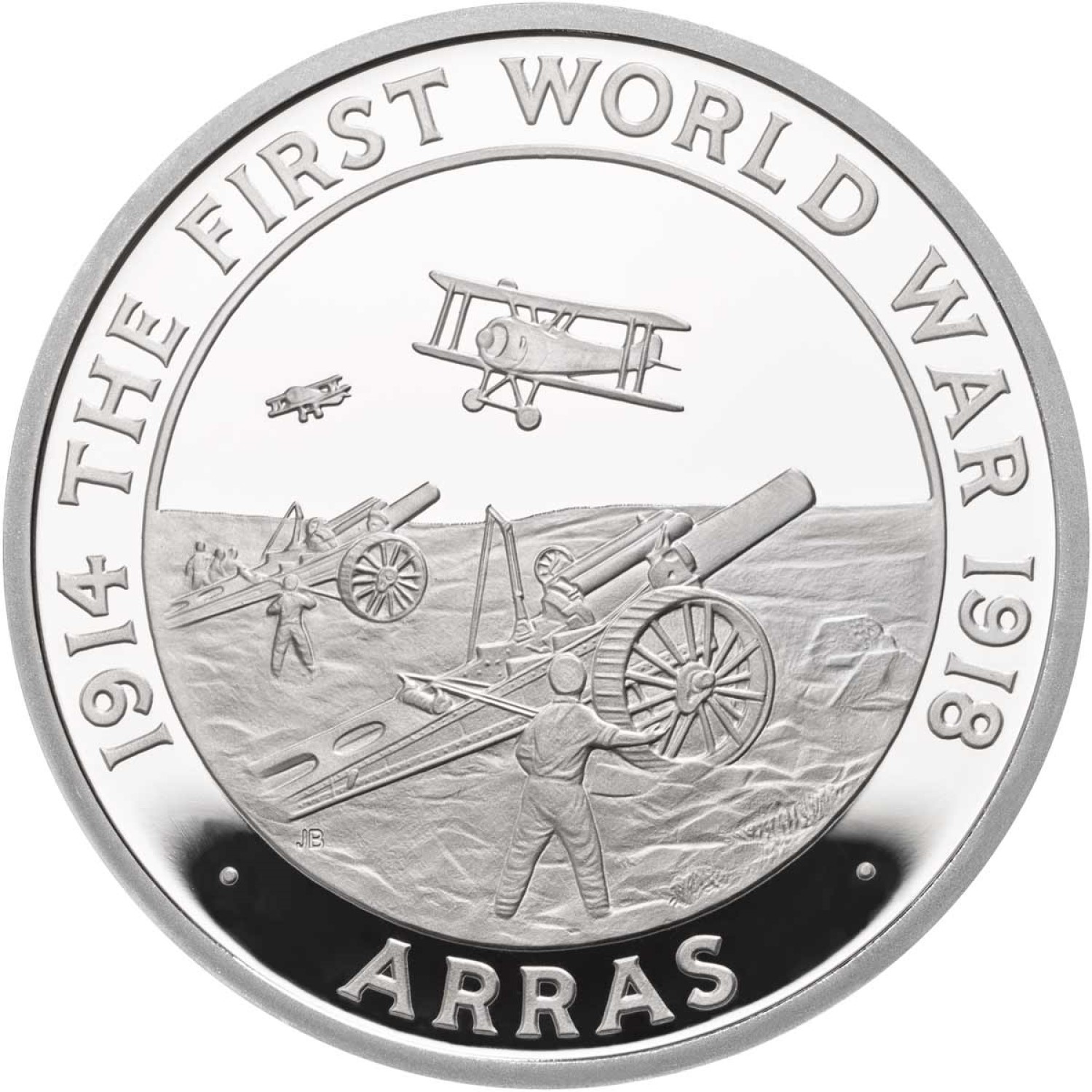 5 Pounds - Elizabeth II Arras; Silver Proof reverse
