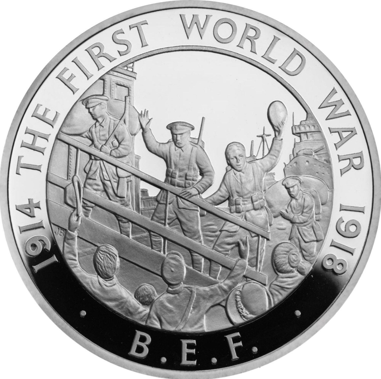 5 Pounds - Elizabeth II British Expeditionary Force; Silver Proof