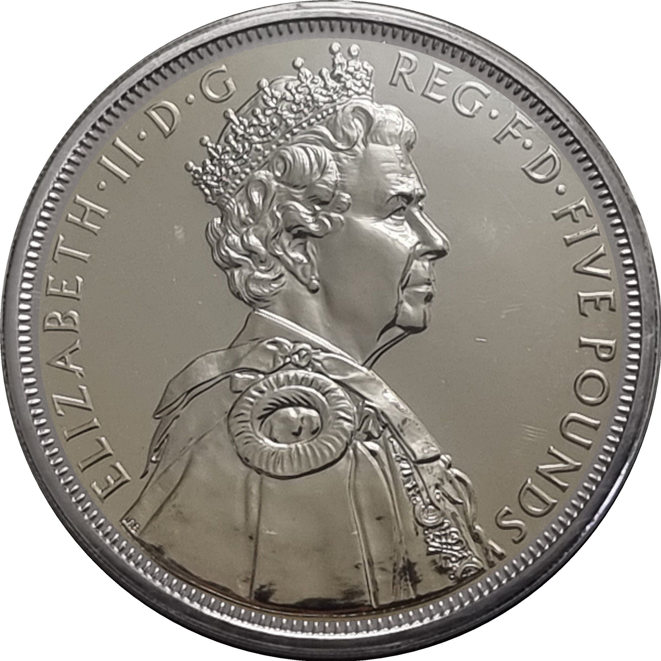 5 Pounds - Elizabeth II Diamond Jubilee obverse