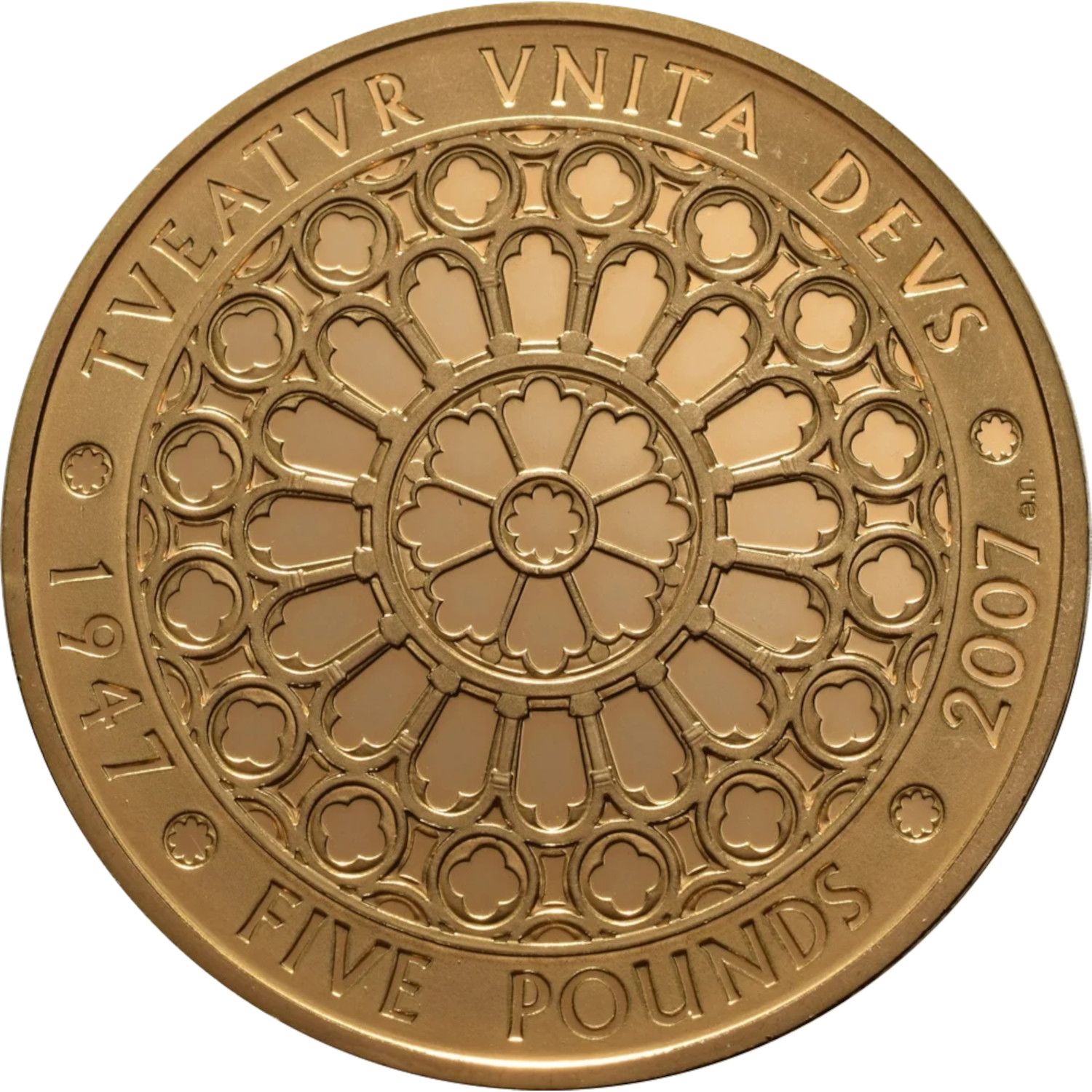 5 Pounds - Elizabeth II Diamond Wedding; Gold Proof