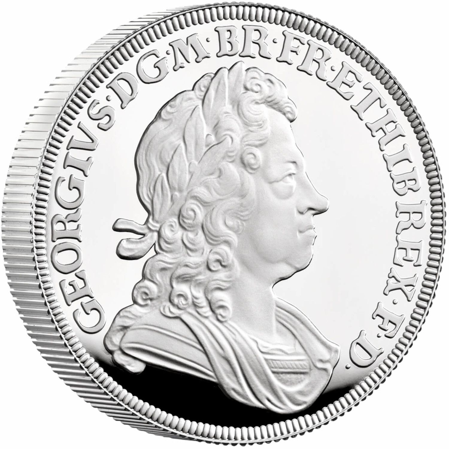 5 Pounds - Elizabeth II George I; Silver Proof reverse