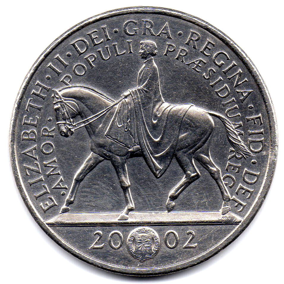 5 Pounds - Elizabeth II Golden Jubilee obverse