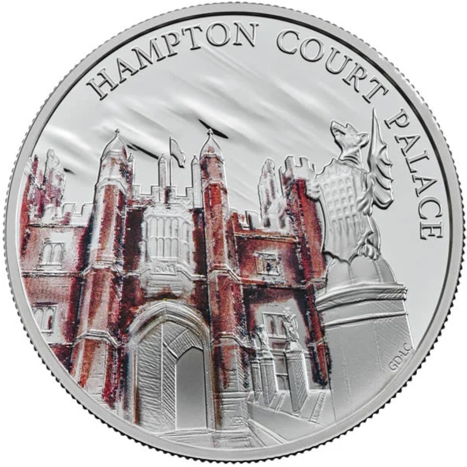 5 Pounds - Elizabeth II Hampton Court Palace; Silver Proof reverse