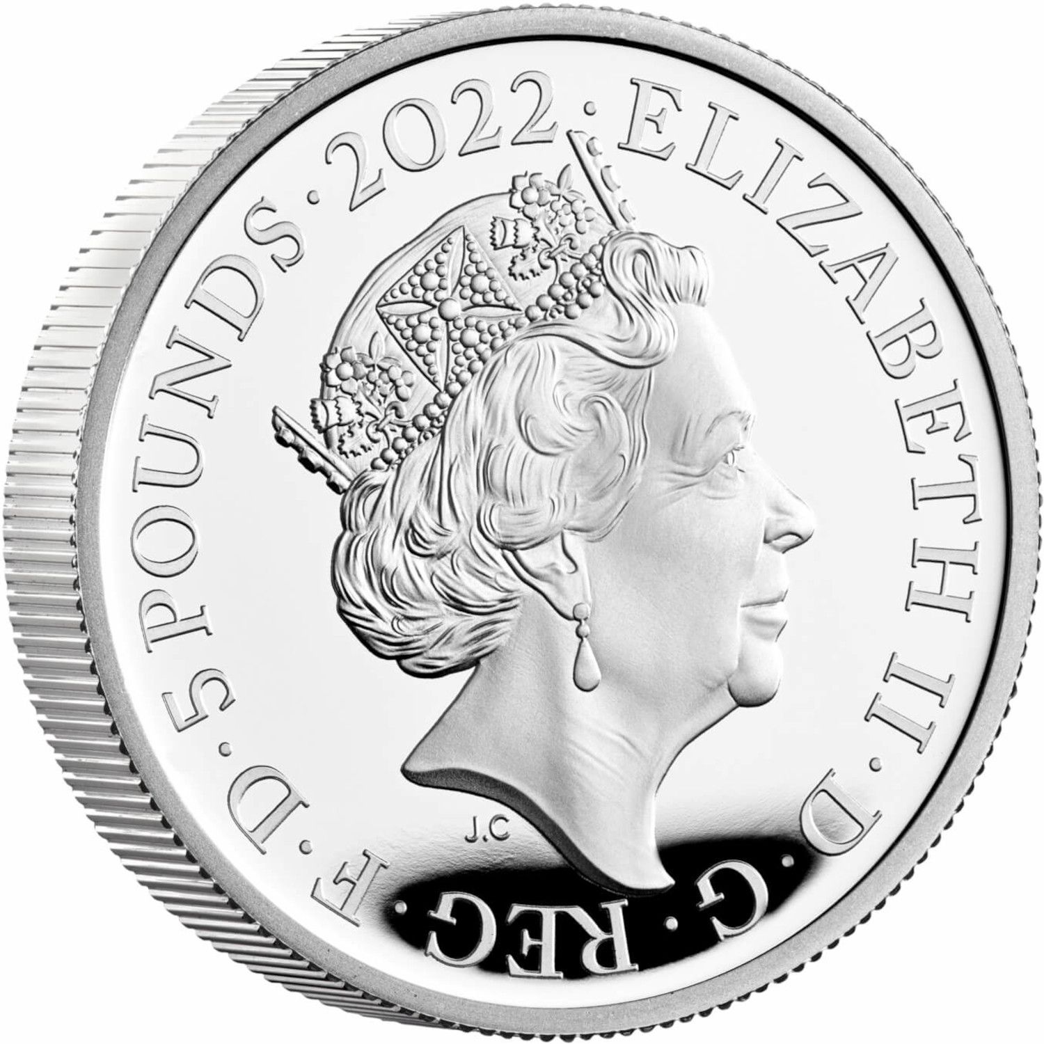 5 Pounds - Elizabeth II Henry VII; Silver Proof obverse