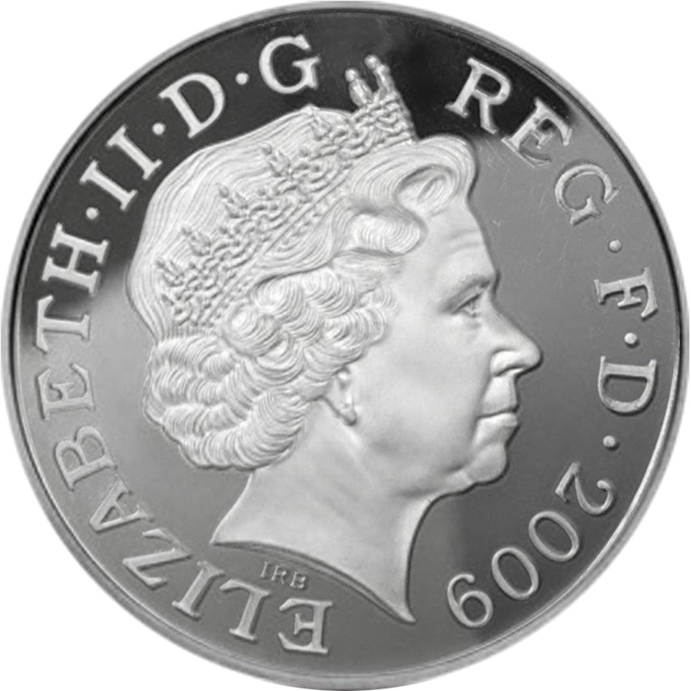 5 Pounds - Elizabeth II King Henry VIII; Platinum Piedfort obverse