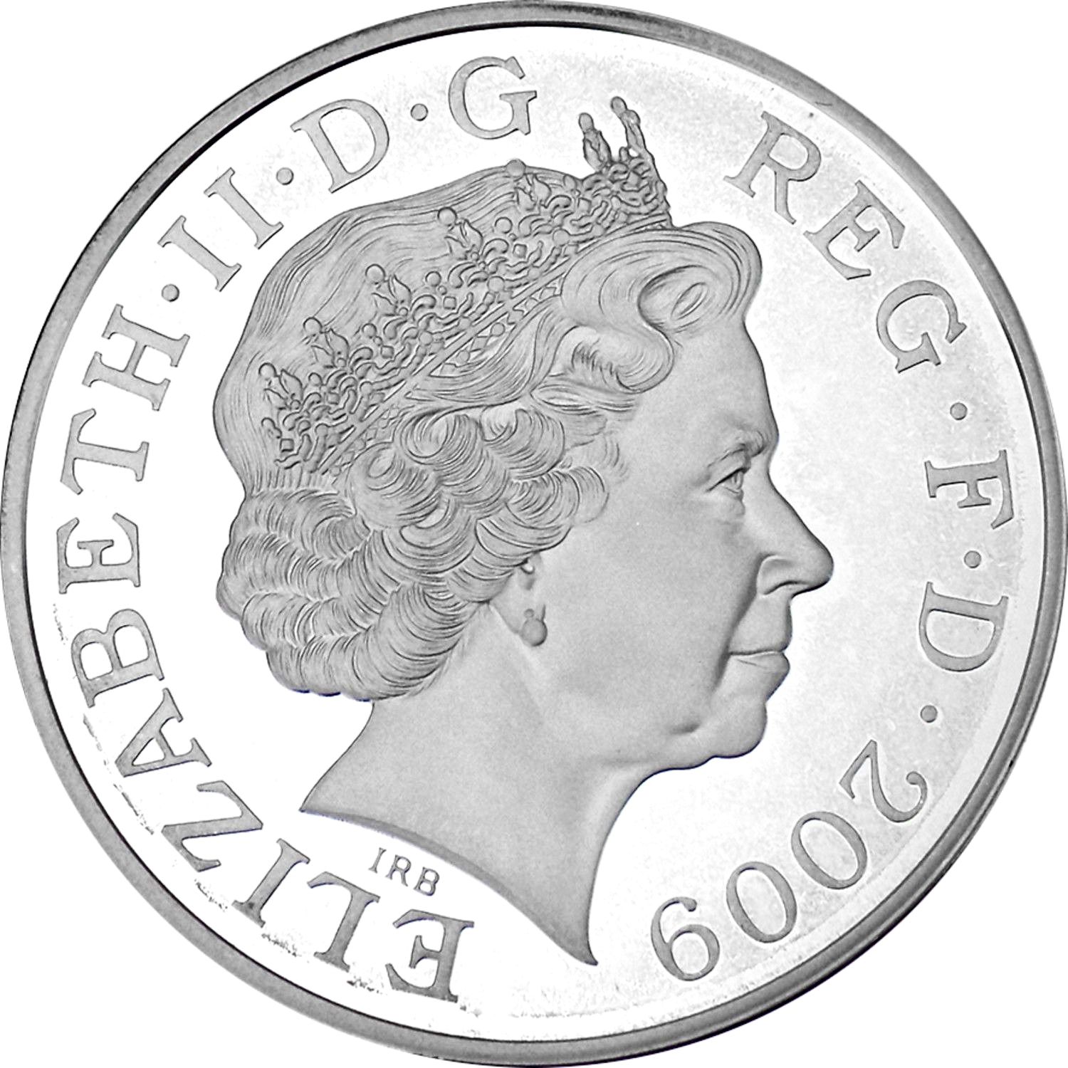 5 Pounds - Elizabeth II King Henry VIII; Silver Proof obverse