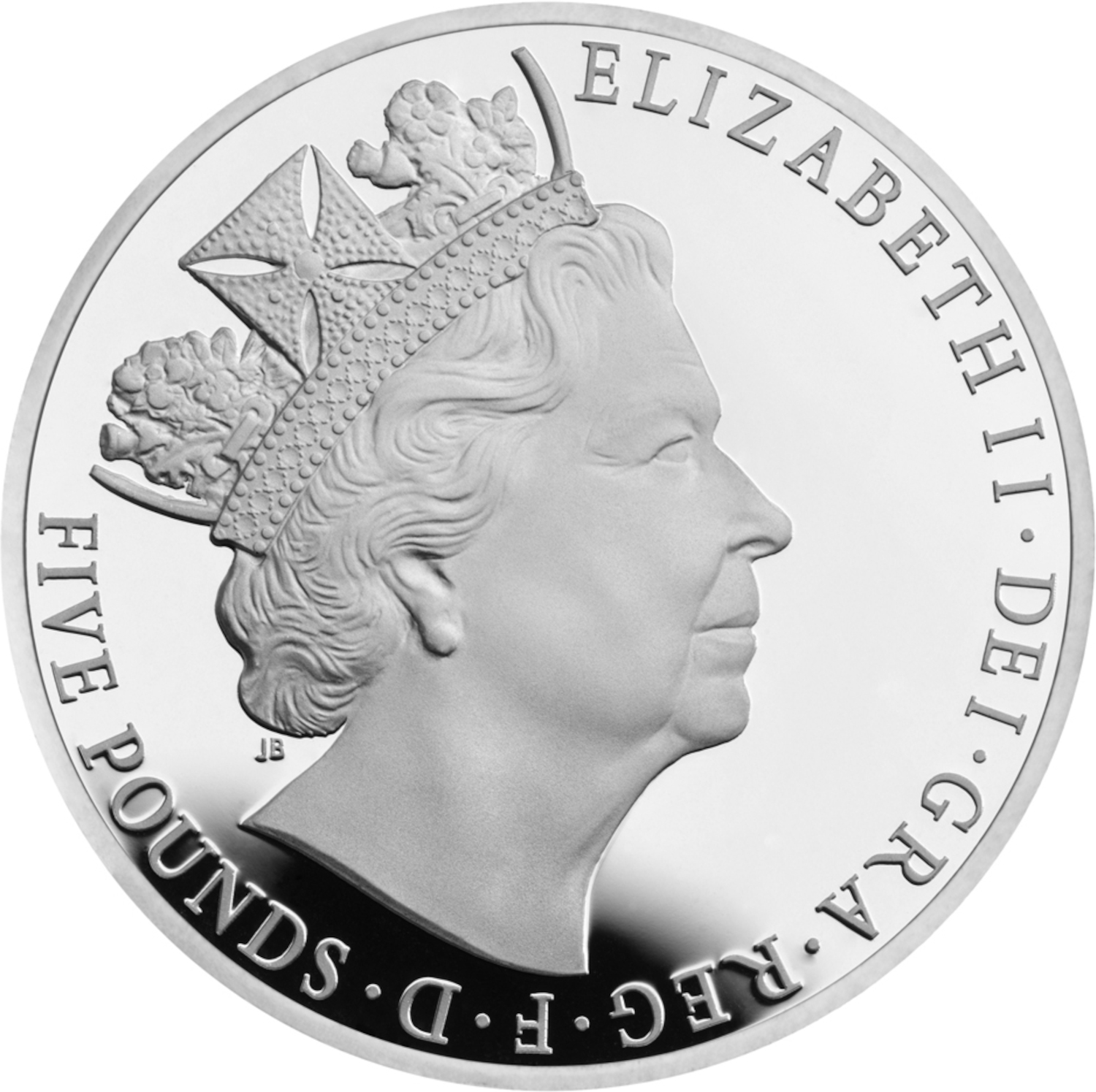 5 Pounds - Elizabeth II Longest Reign; Silver Piedfort obverse