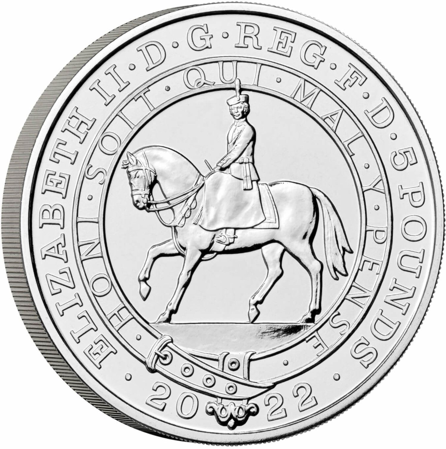 5 Pounds - Elizabeth II Platinum Jubilee obverse