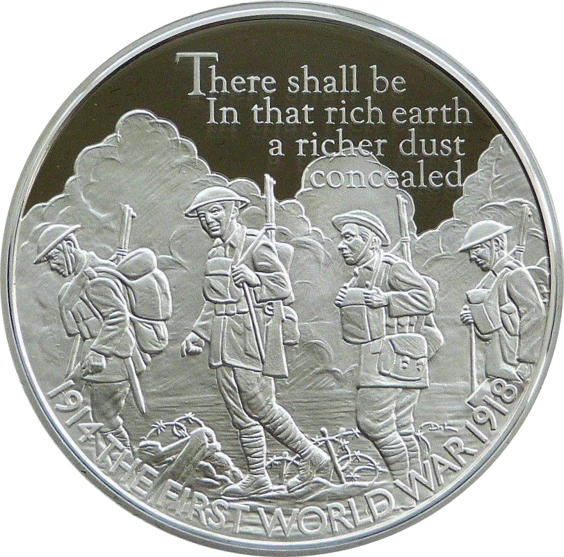 5 Pounds - Elizabeth II Poetry and Language; Silver Proof reverse
