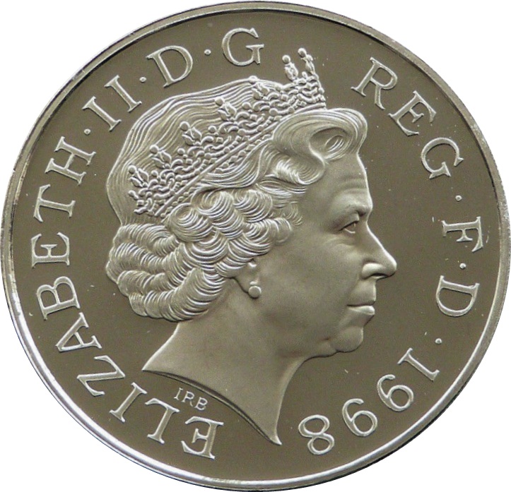 5 Pounds - Elizabeth II Prince Charles' 50th Birthday; Silver Proof obverse