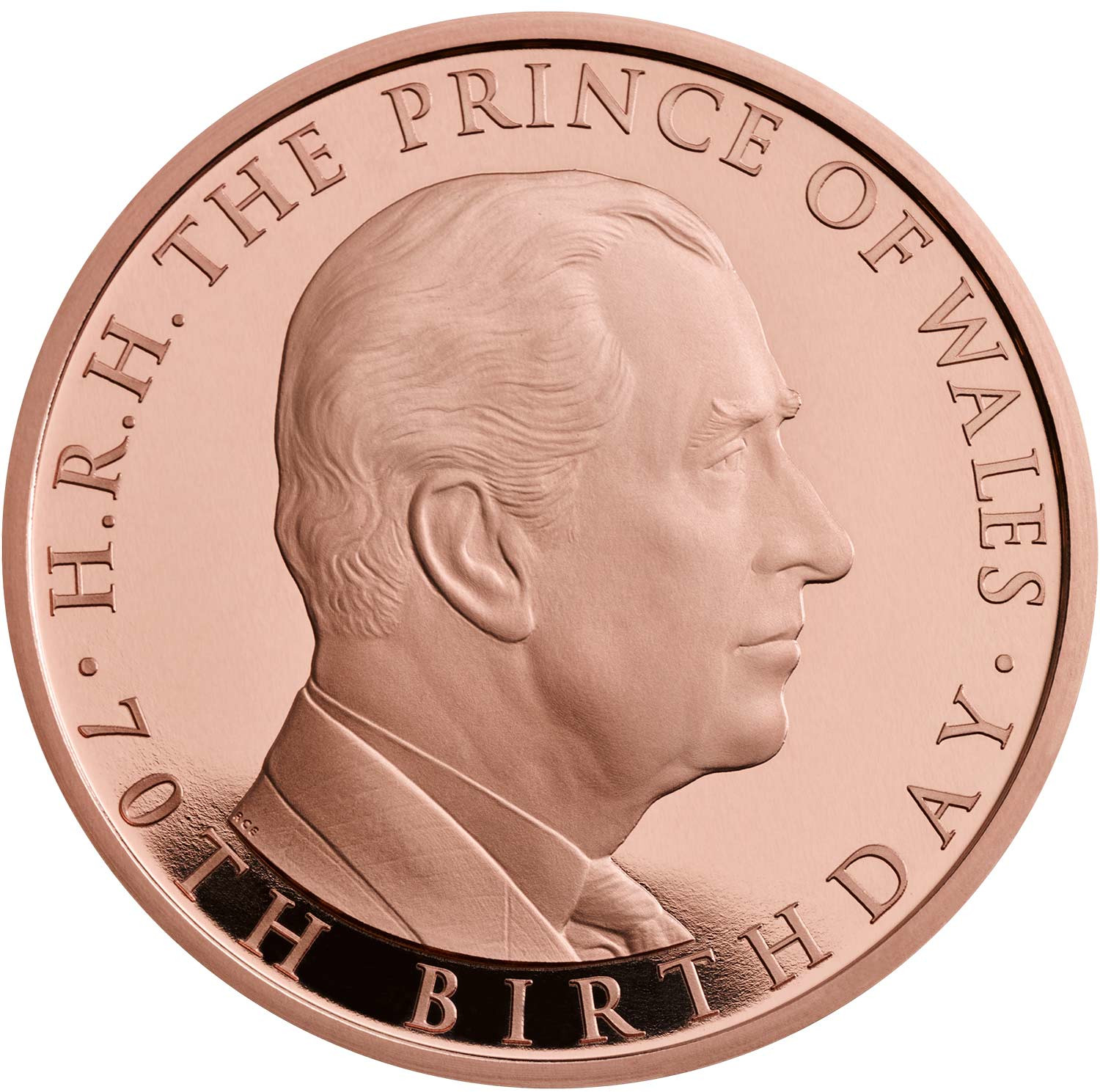 5 Pounds - Elizabeth II Prince Charles 70th Birthday; Gold Proof