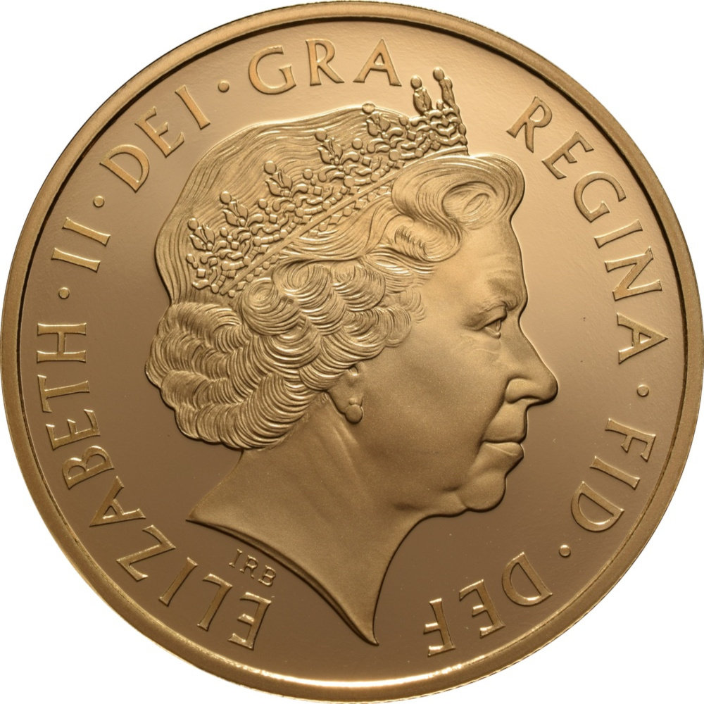 5 Pounds - Elizabeth II Prince Philip 90th Birthday; Gold Proof obverse
