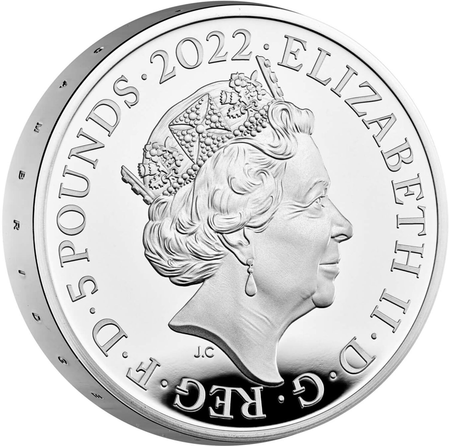 5 Pounds - Elizabeth II Prince William's Birthday; Silver Piedfort obverse