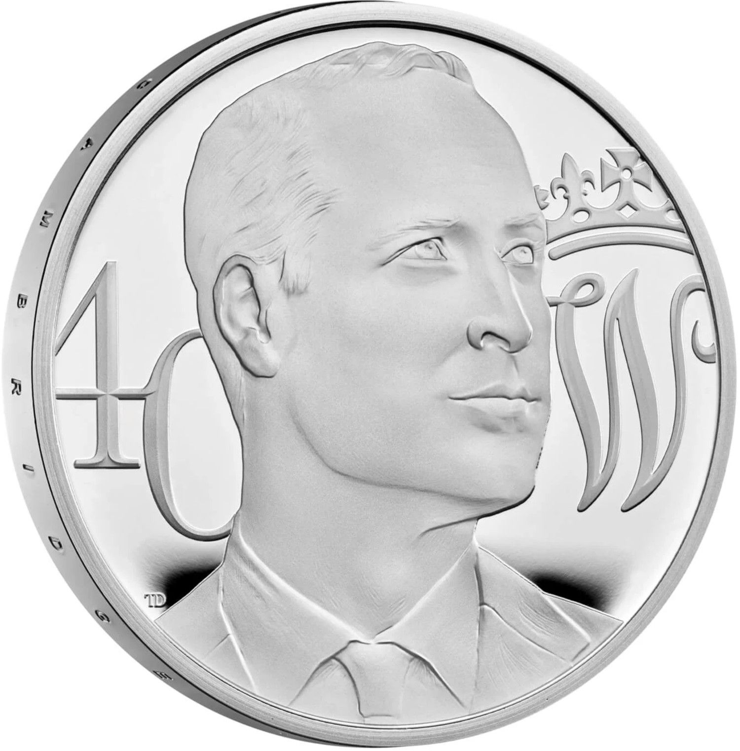 5 Pounds - Elizabeth II Prince William's Birthday; Silver Proof reverse