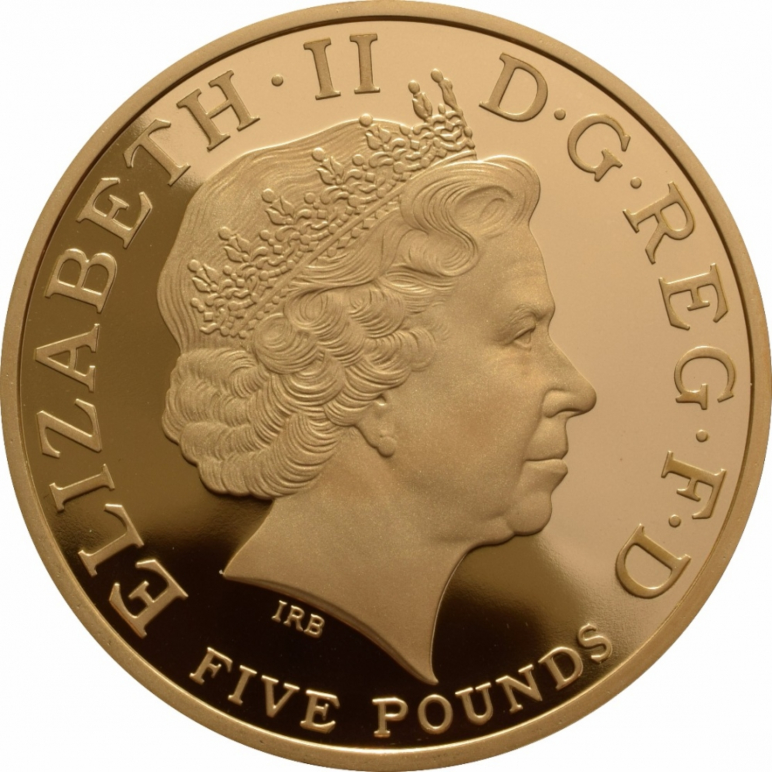 5 Pounds - Elizabeth II Queen Elizabeth I; Gold Proof obverse