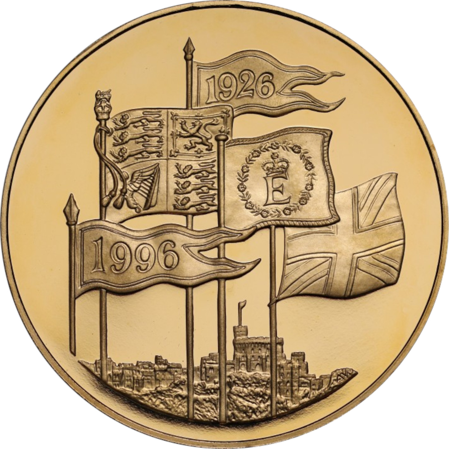 5 Pounds - Elizabeth II Queen's 70th Birthday; Gold Proof