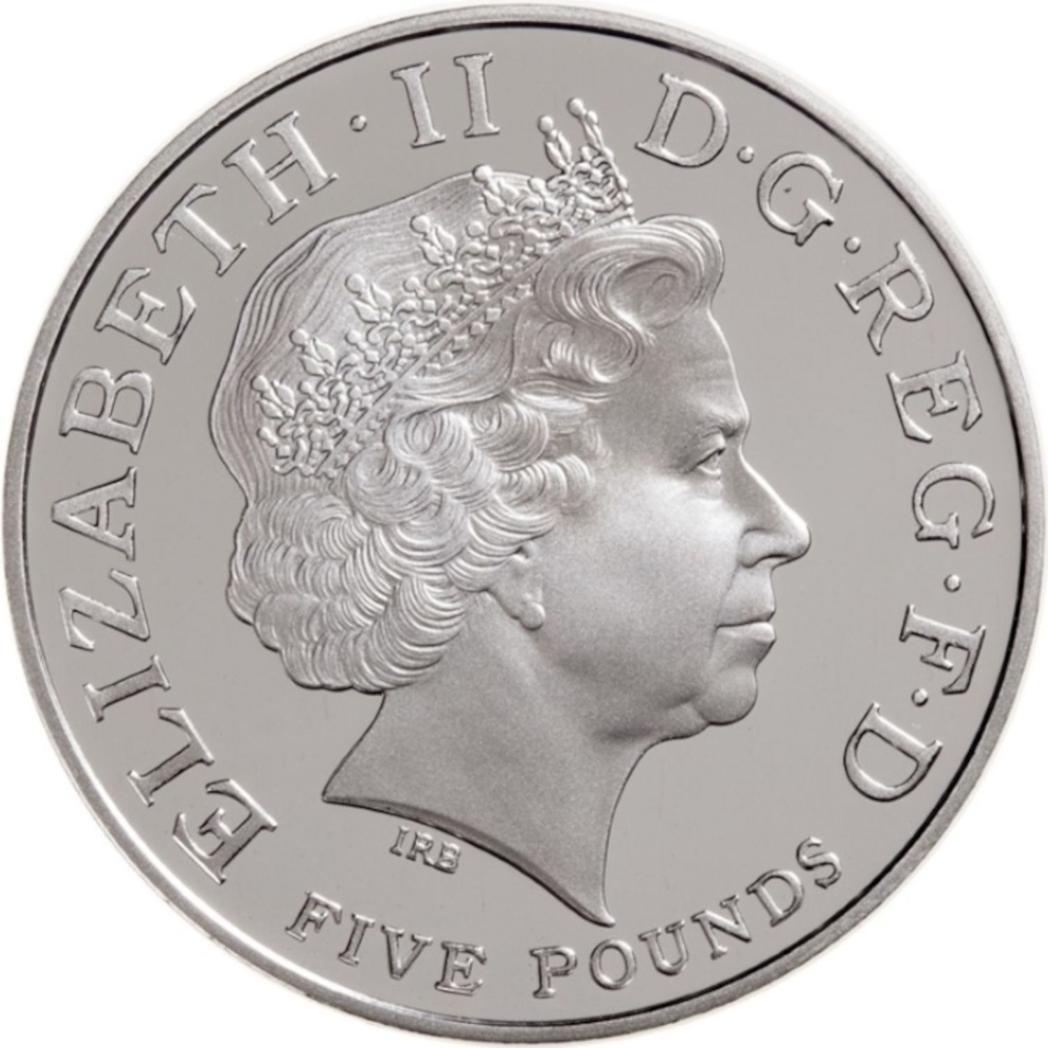 5 Pounds - Elizabeth II Queen's 80th Birthday; Silver Proof obverse