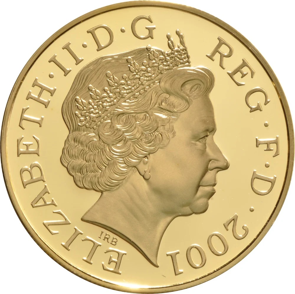 5 Pounds - Elizabeth II Queen Victoria; Gold obverse