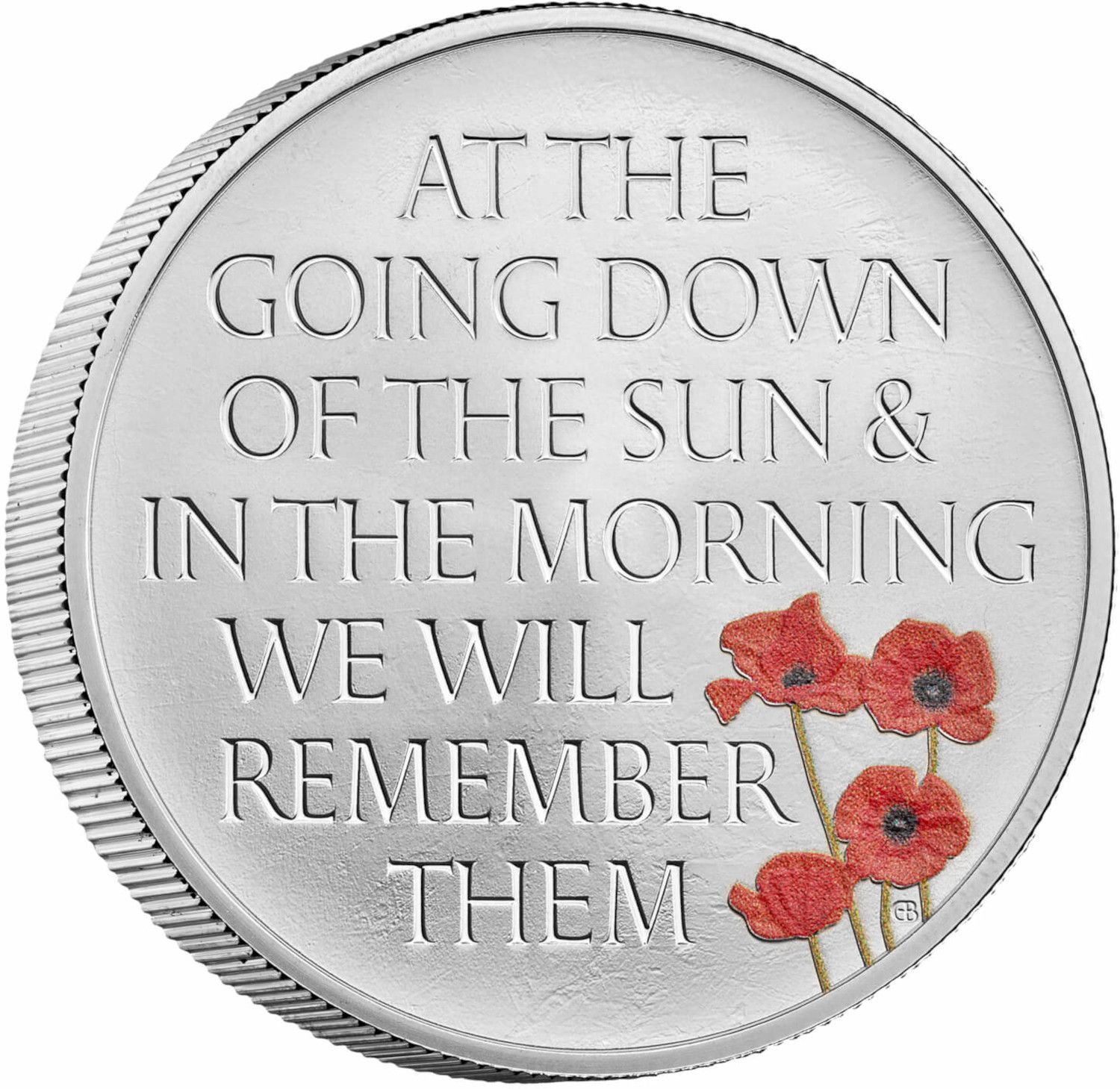 5 Pounds - Elizabeth II Remembrance Day 2021; Silver Proof reverse